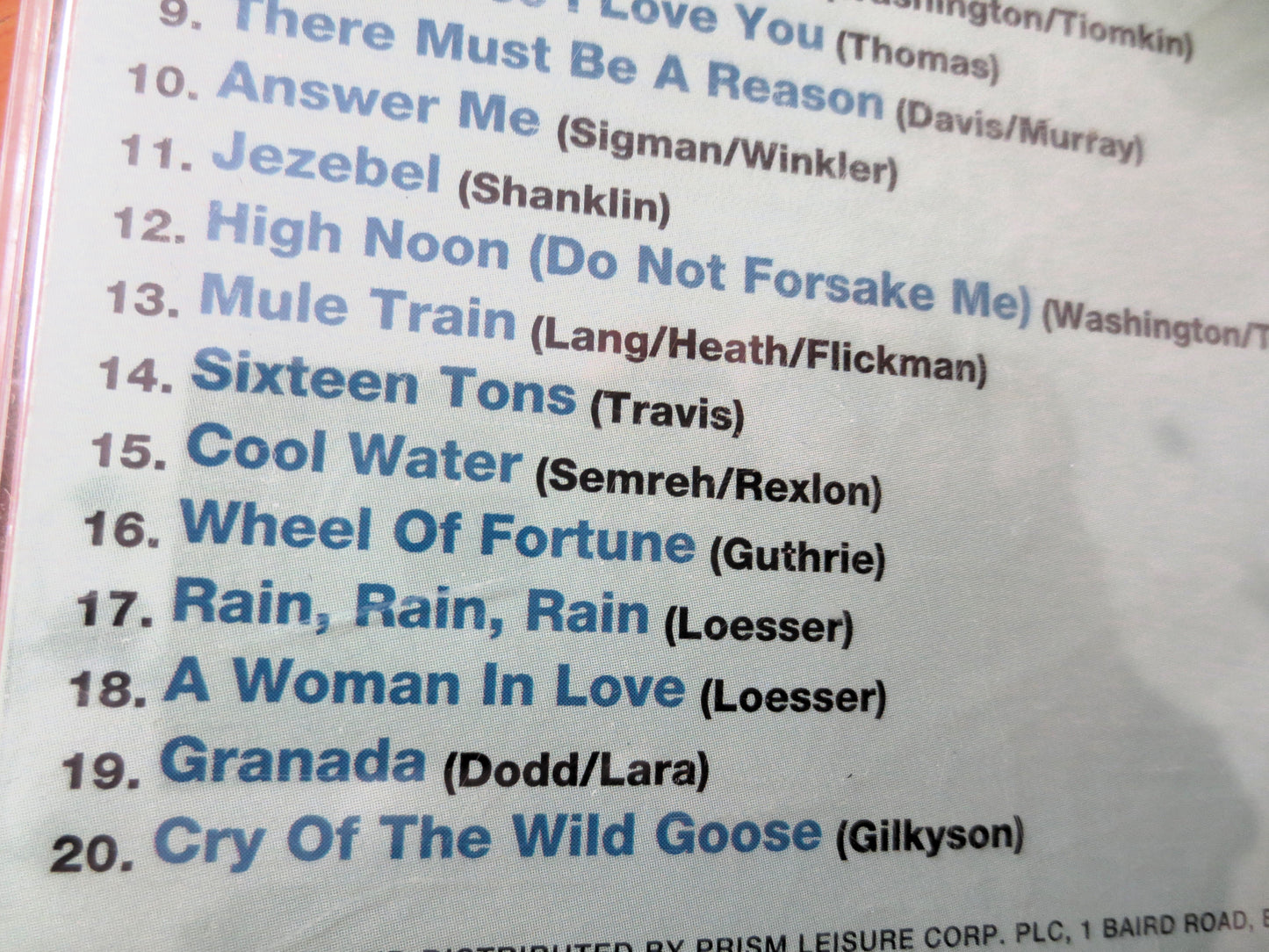 FRANKIE LAINE, GREATEST Hits, Country Cd, 1996 Compact Disc, Vintage Cd