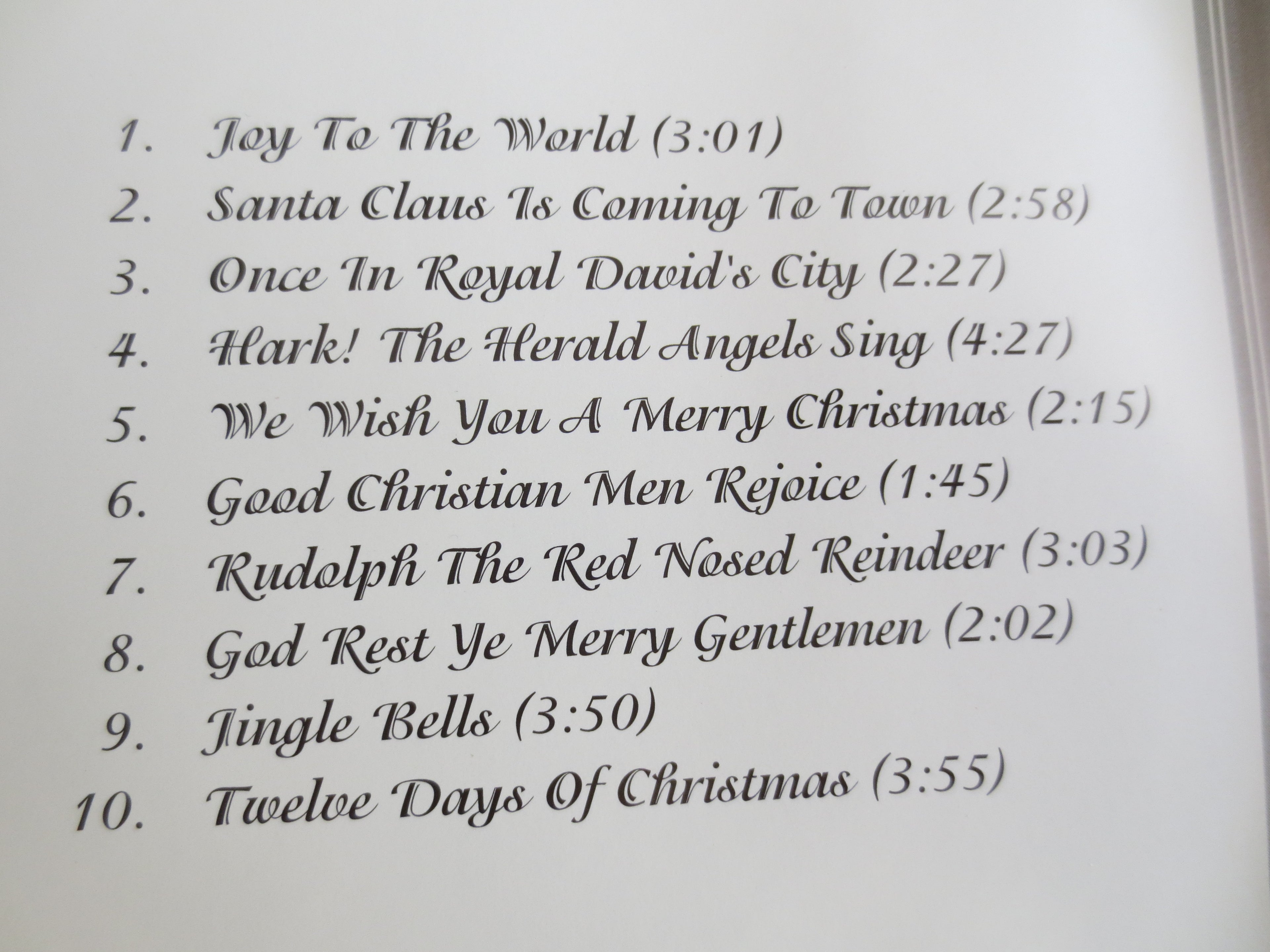 GOOD TIDINGS CHRISTMAS, Christmas Carols, 1999 Compact Disc, Vintage Cd