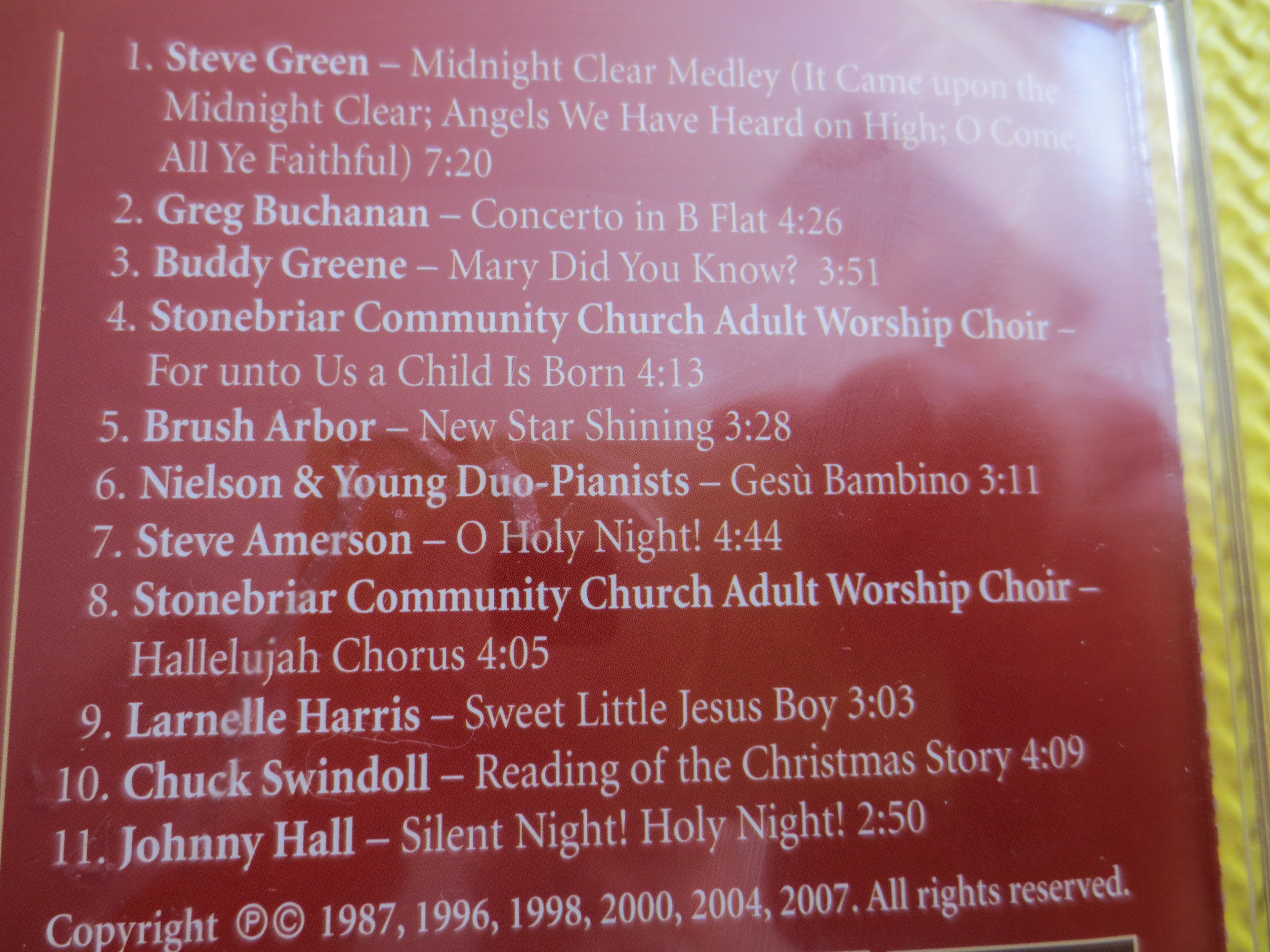 A FAMILY CHRISTMAS CELEBRATION, 2007 Compact Disc, Vintage Cd