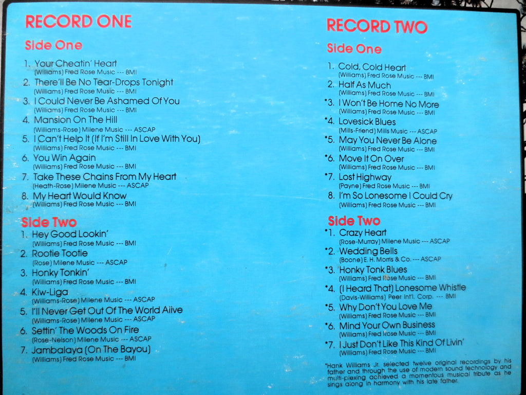 Hank Williams – Memories (K-Tel, 1973) Vinyl 2xLP