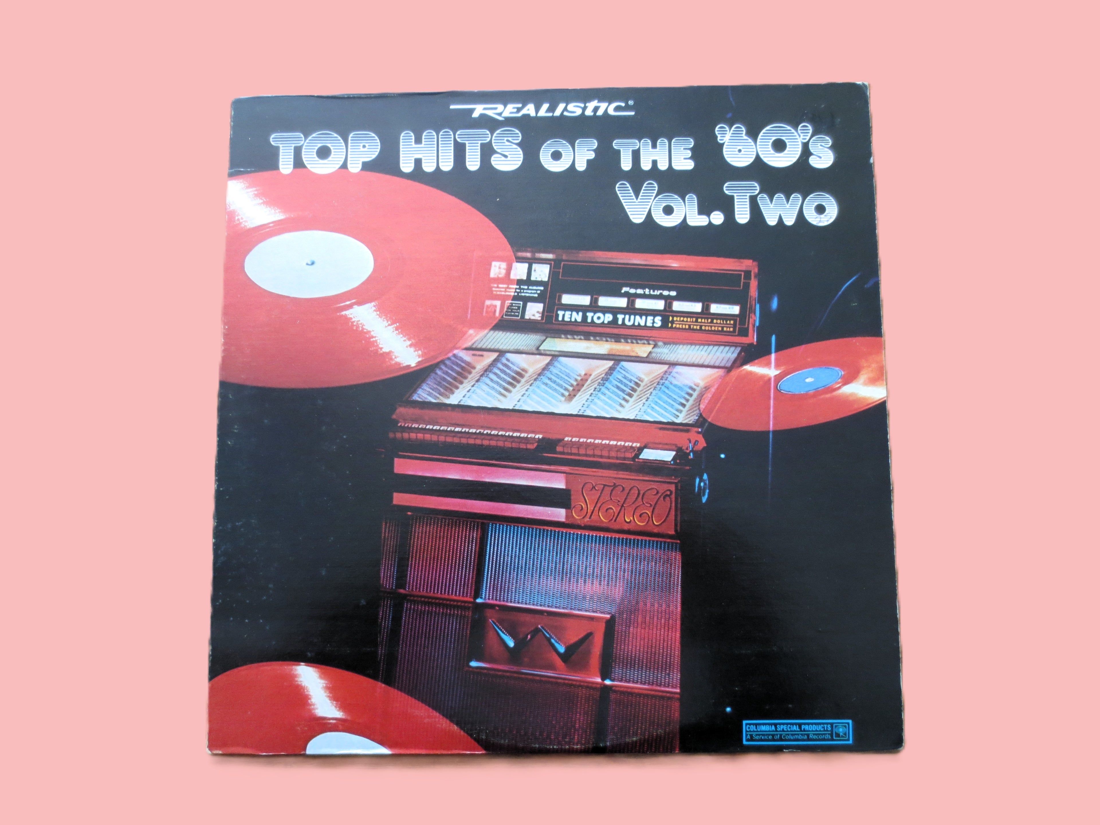 REALISTIC, TOP HITS of the 60's, Vintage Album, 1975 Record, Vinyl Lp