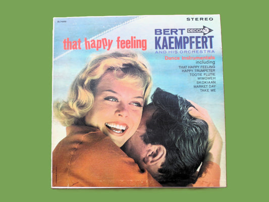 BERT KAEMPFERT, That HAPPY Feeling, Vintage Jazz Record, 1962 Record, Vinyl Lp