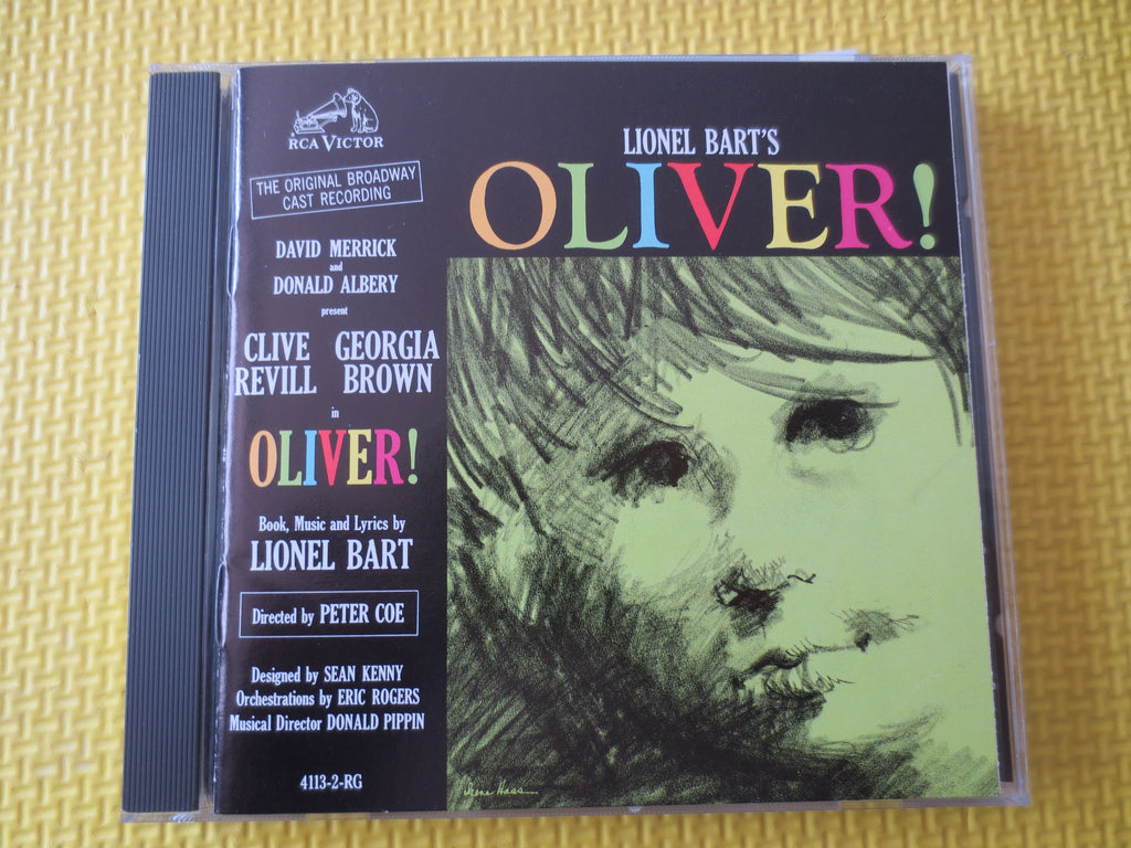 OLIVER!, Broadway Soundtrack, 1985 Compact Disc, Vintage Cd