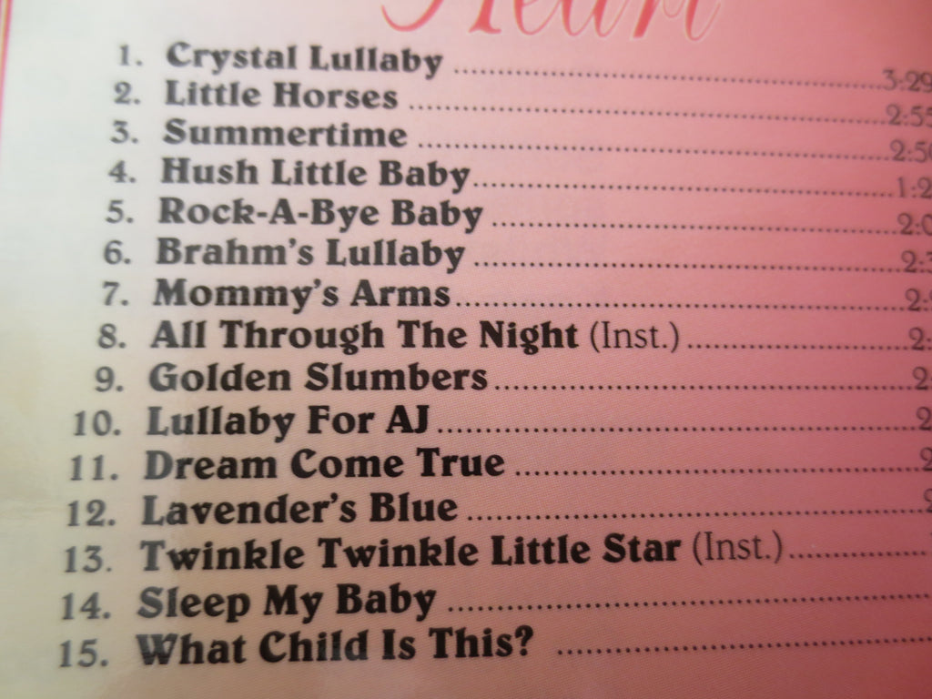 MARY HART, Lullabies, Children's Music, 1994 Compact Disc, Vintage Cd