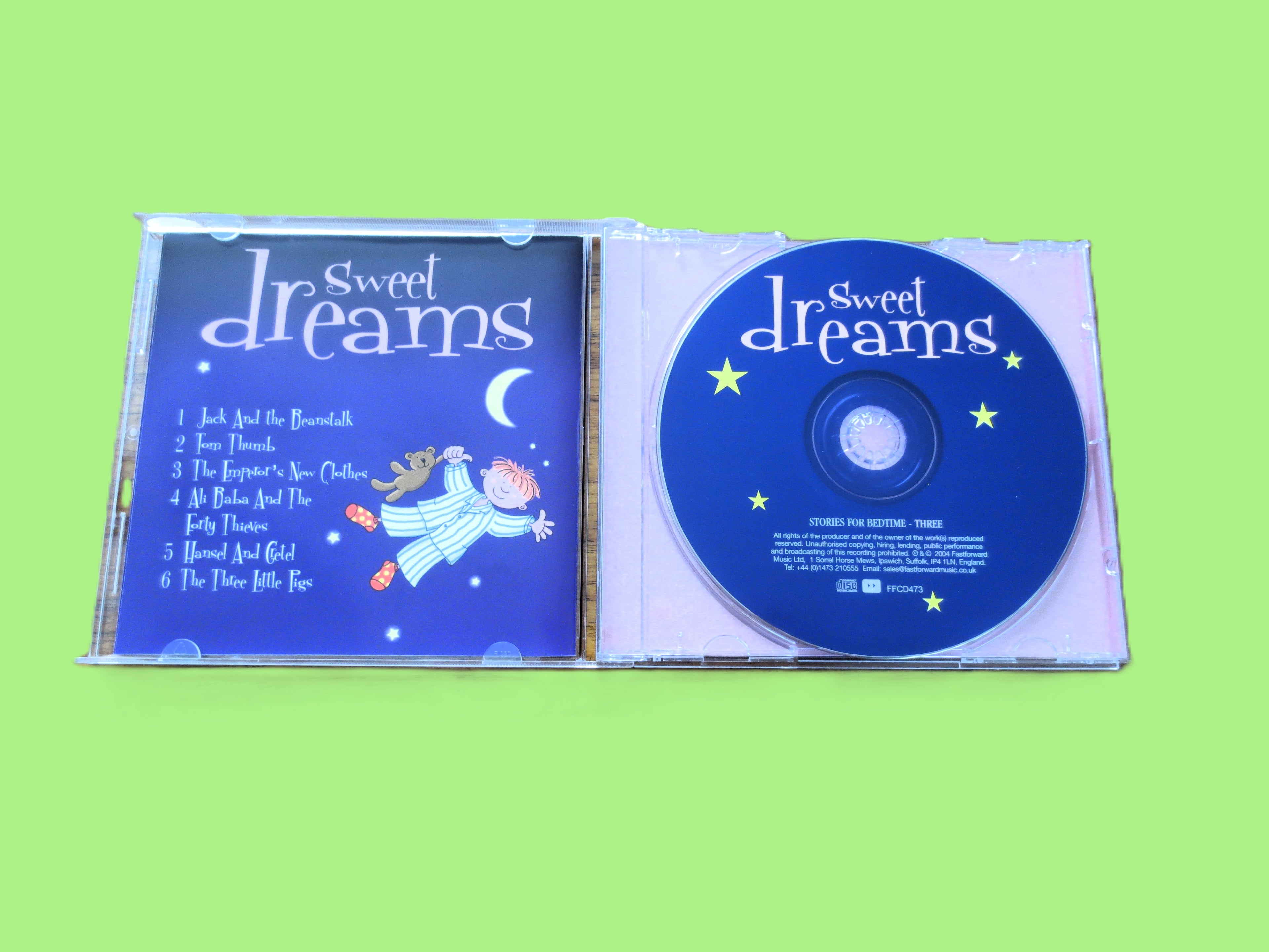 SWEET DREAMS, Stories for Bedtime, Volume Three, Children's Story, 2004 Compact Disc, Vintage Cd
