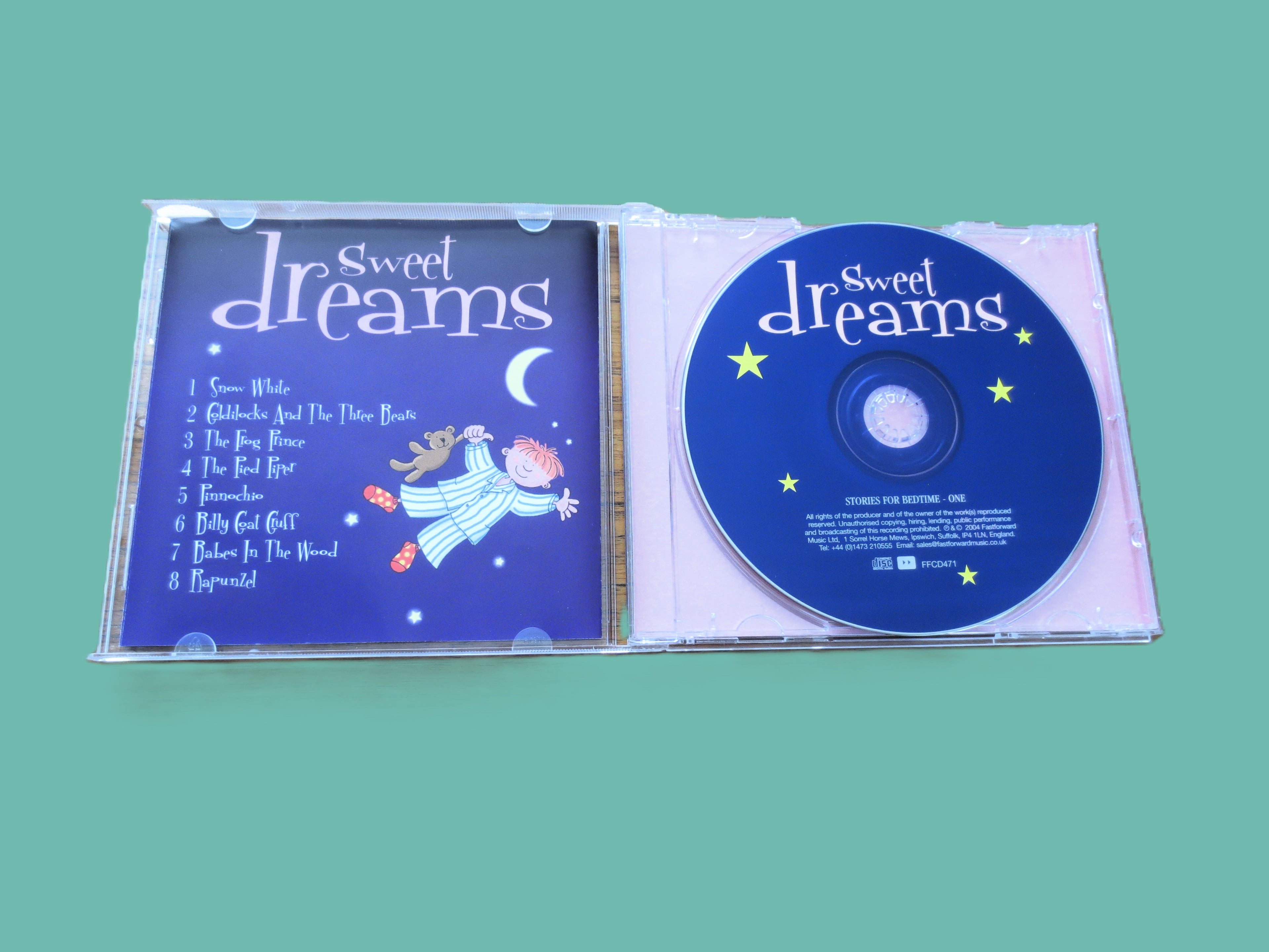 SWEET DREAMS, Stories for Bedtime, Volume One, Children's Story, 2004 Compact Disc, Vintage Cd