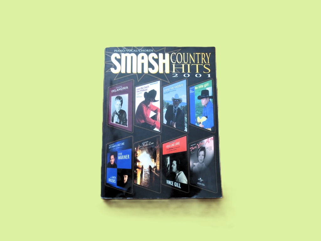 Smash Country Hits 2001 – Sheet Music Book (Piano/Vocal/Chords)