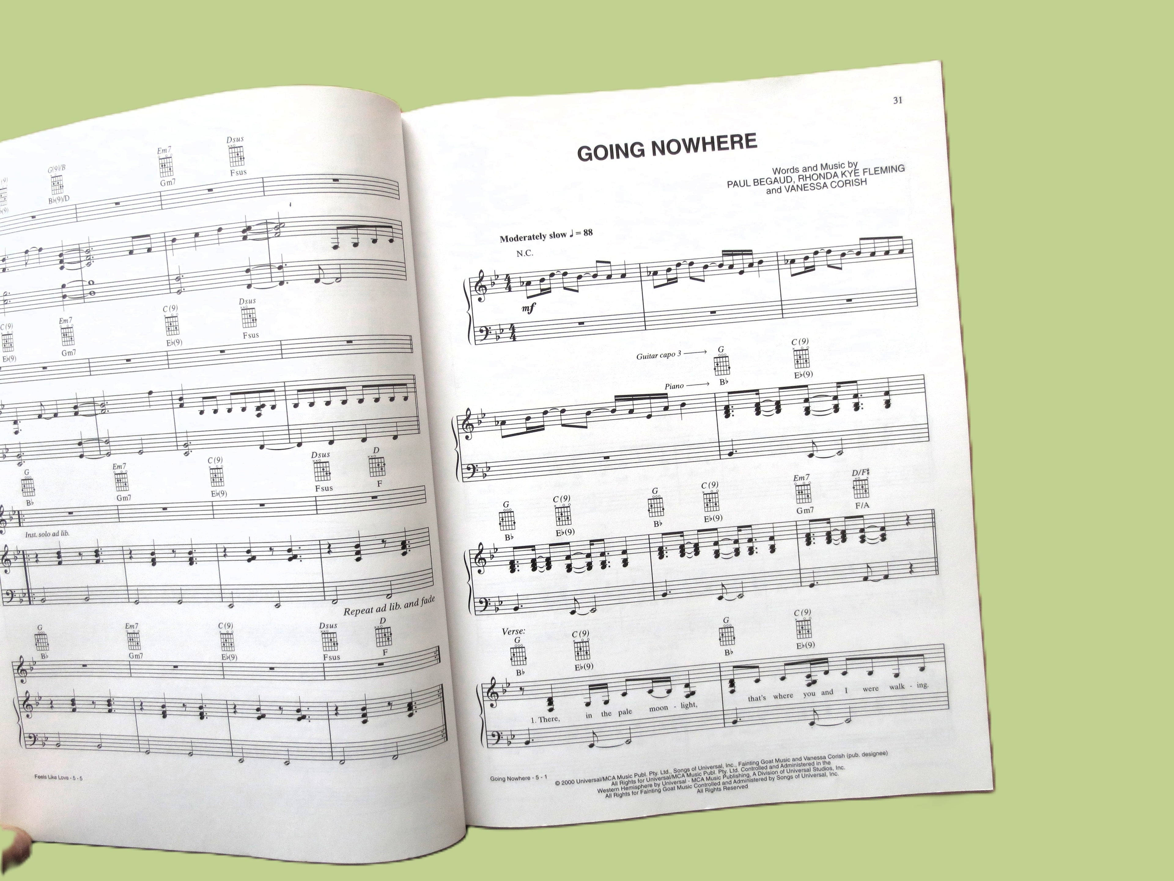 Smash Country Hits 2001 – Sheet Music Book (Piano/Vocal/Chords)