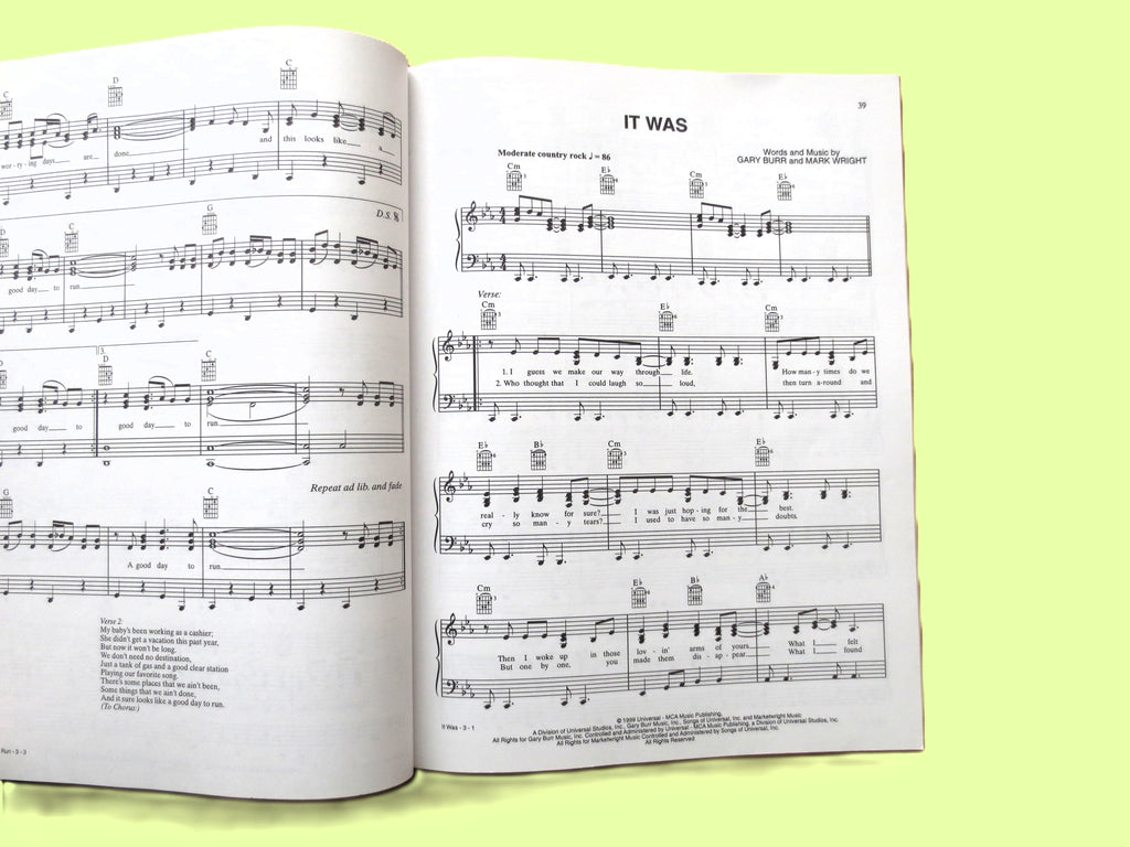 Smash Country Hits 2001 – Sheet Music Book (Piano/Vocal/Chords)
