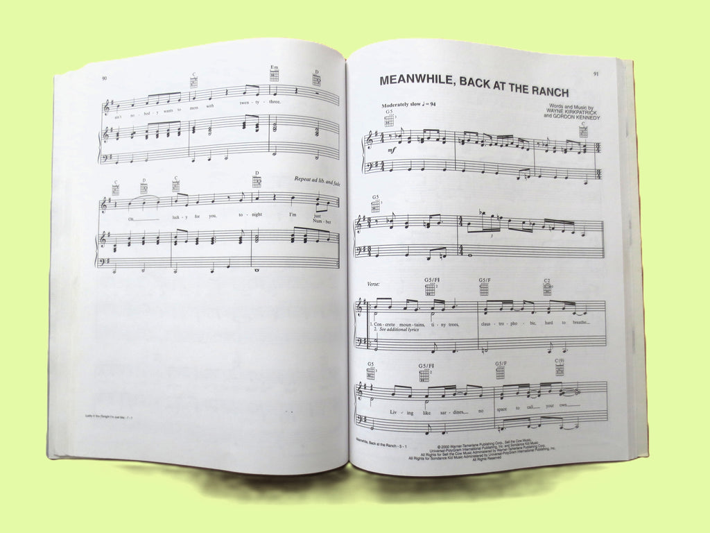 Smash Country Hits 2001 – Sheet Music Book (Piano/Vocal/Chords)