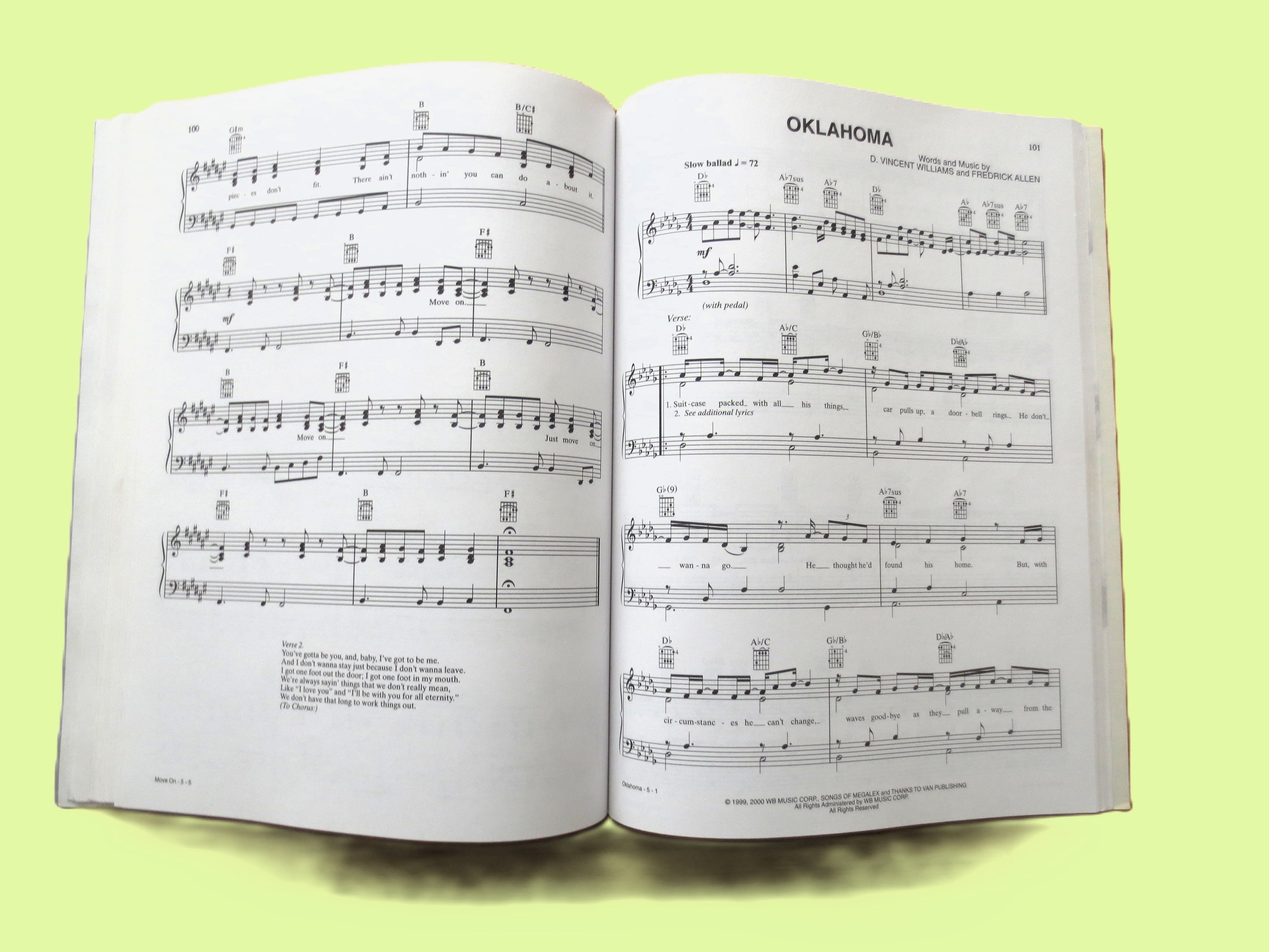 Smash Country Hits 2001 – Sheet Music Book (Piano/Vocal/Chords)