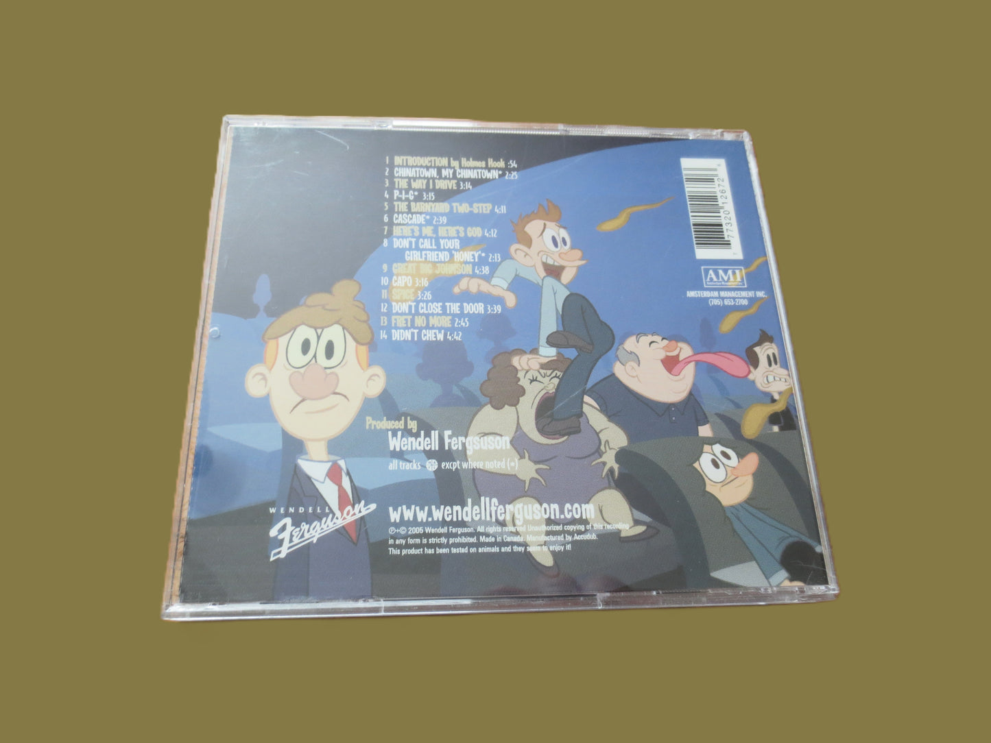 WENDELL FERGUSON, AUTOGRAPHED, Live - The Shit Hits The Fans, 2005 Compact Disc, Vintage Cd