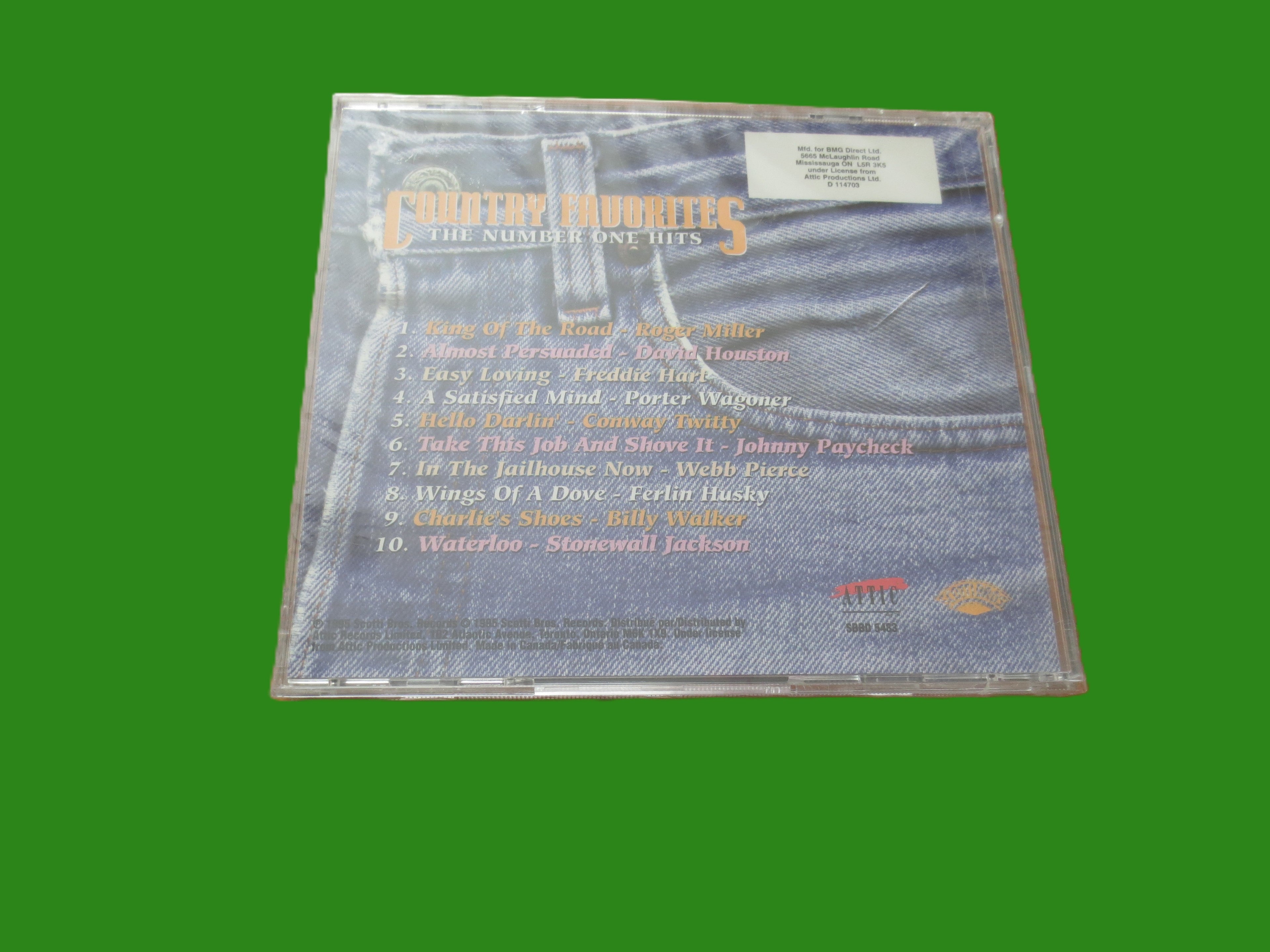 Country Favorites – The Number One Hits (1995) CD — Factory Sealed