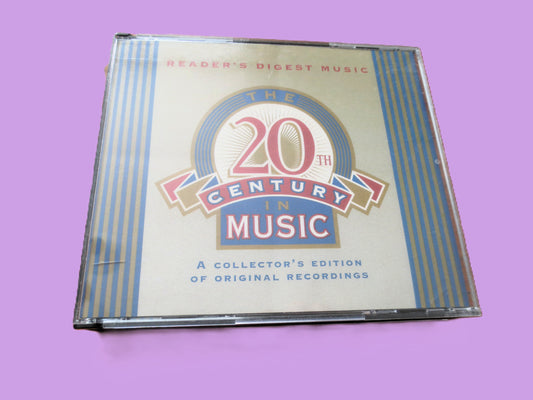 20th Century in Music, READERS DIGEST, Double Disc, 2000 Compact Disc, Vintage Cd