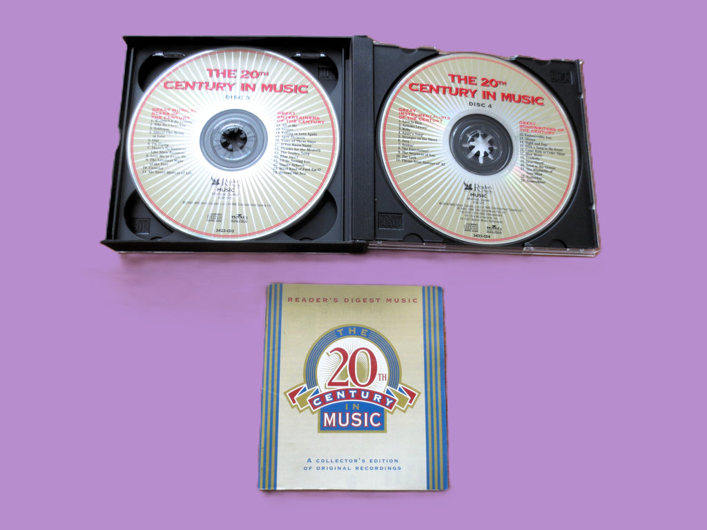 20th Century in Music, READERS DIGEST, Double Disc, 2000 Compact Disc, Vintage Cd