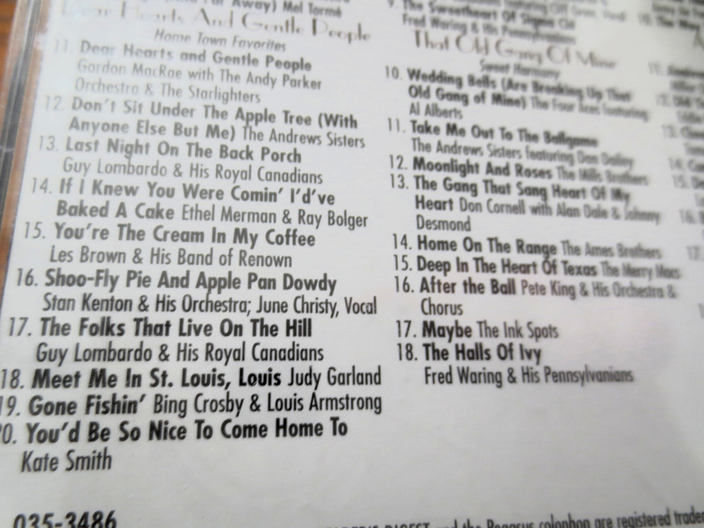By the Light of the Silvery Moon, READERS DIGEST, 4 Disc's, 2005 Compact Disc, Vintage Cd