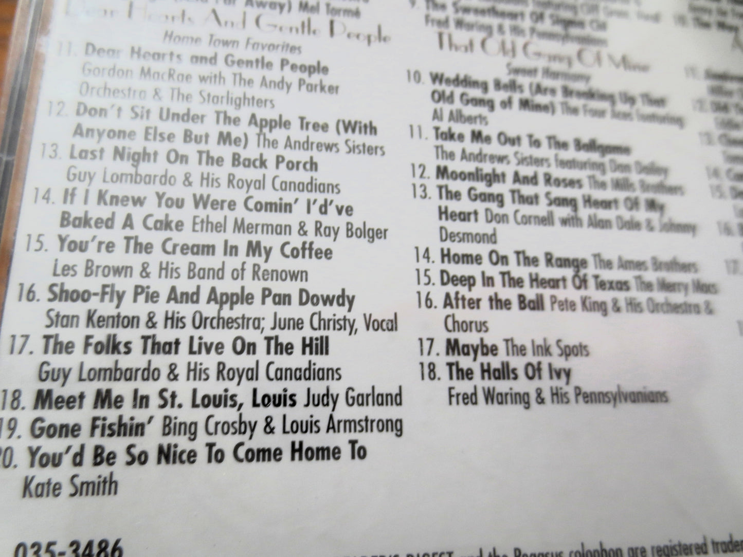 By the Light of the Silvery Moon, READERS DIGEST, 4 Disc's, 2005 Compact Disc, Vintage Cd