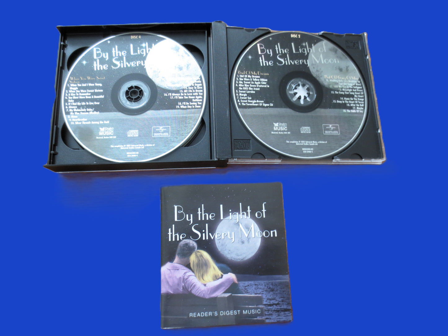 By the Light of the Silvery Moon, READERS DIGEST, 4 Disc's, 2005 Compact Disc, Vintage Cd