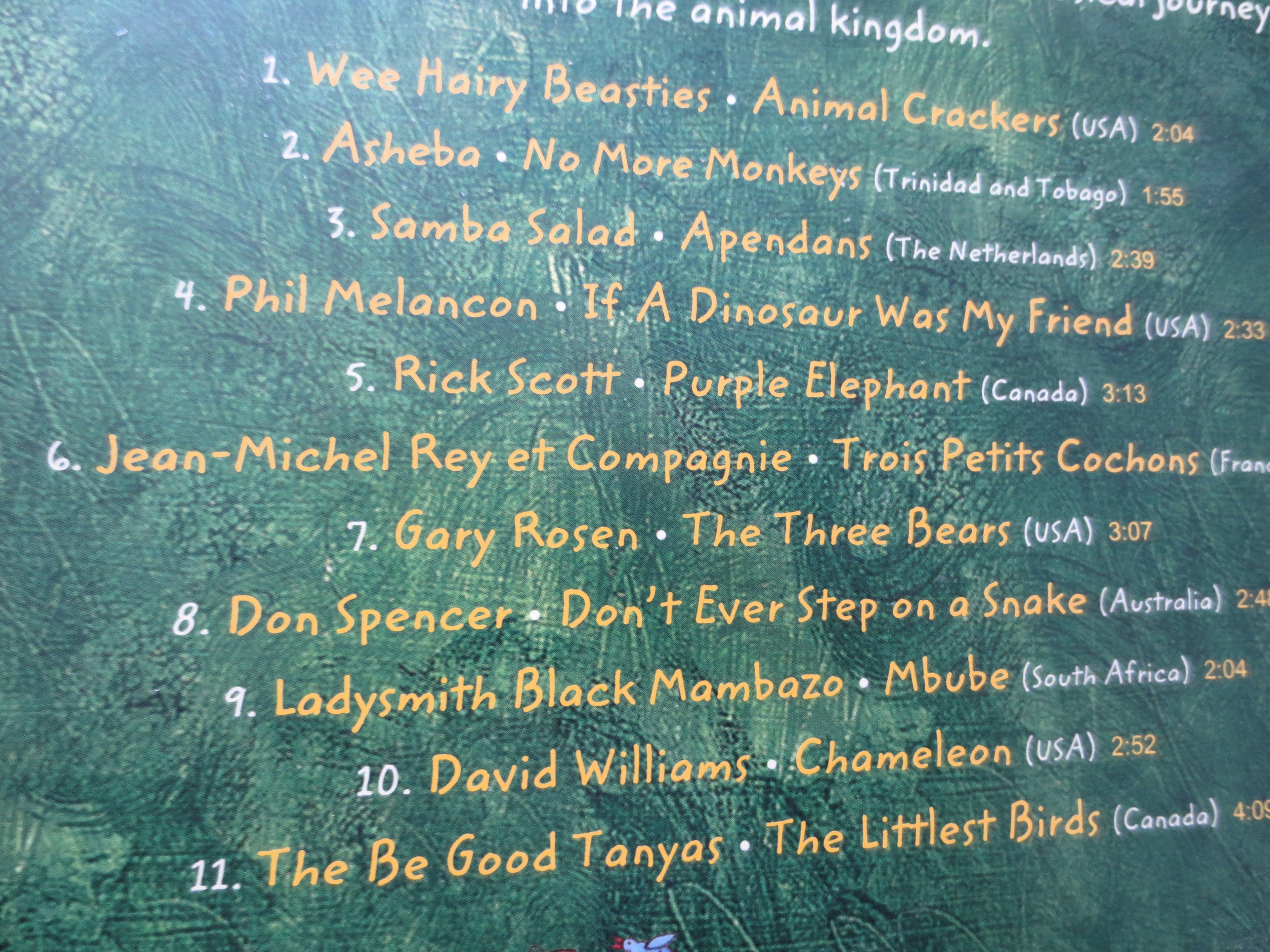 ANIMAL PLAYGROUND, Children's Music, 2015 Compact Disc, Vintage Cd