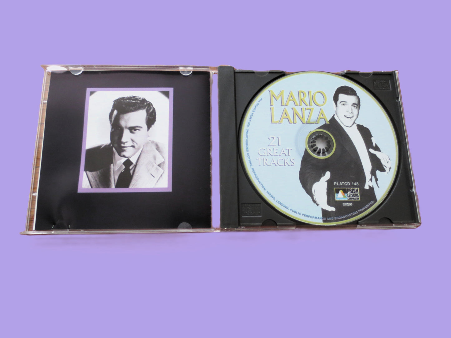 MARIO LANZA, Be My Love, 1996 Compact Disc, Vintage Cd