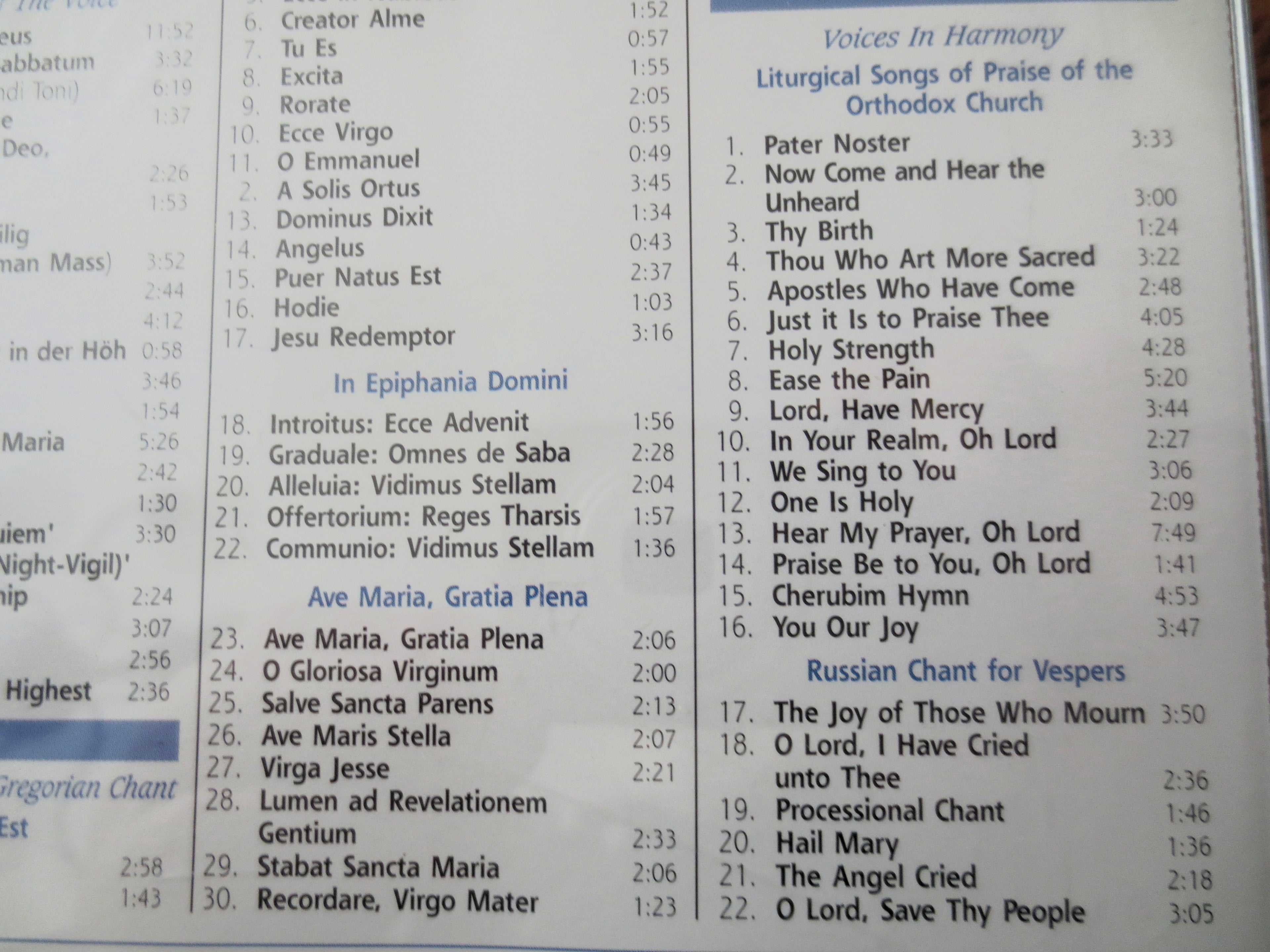 VOICES for HEAVEN, Readers Digest, 3 Disc's, 2003 Compact Disc, Vintage Cd