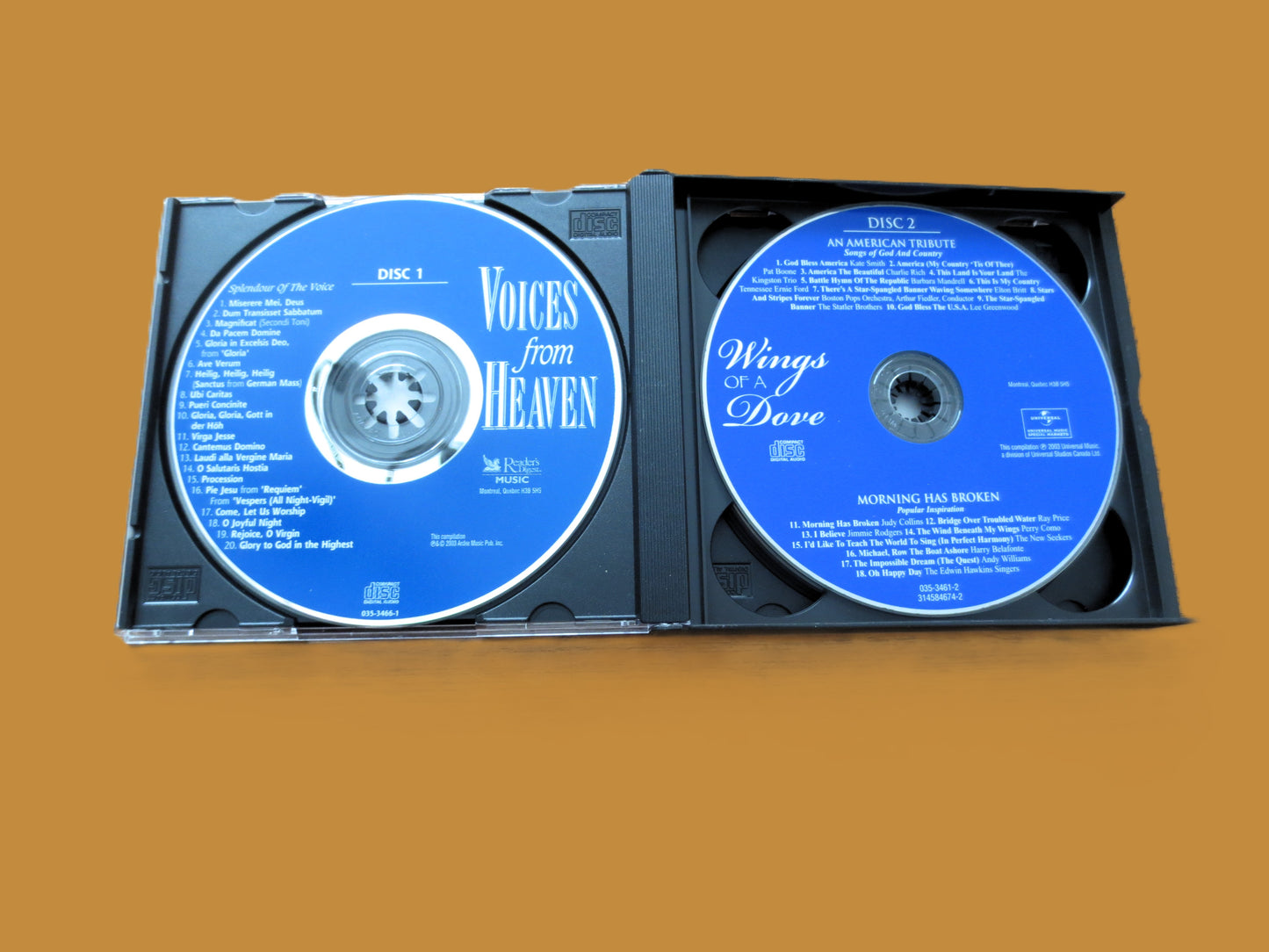 VOICES for HEAVEN, Readers Digest, 3 Disc's, 2003 Compact Disc, Vintage Cd