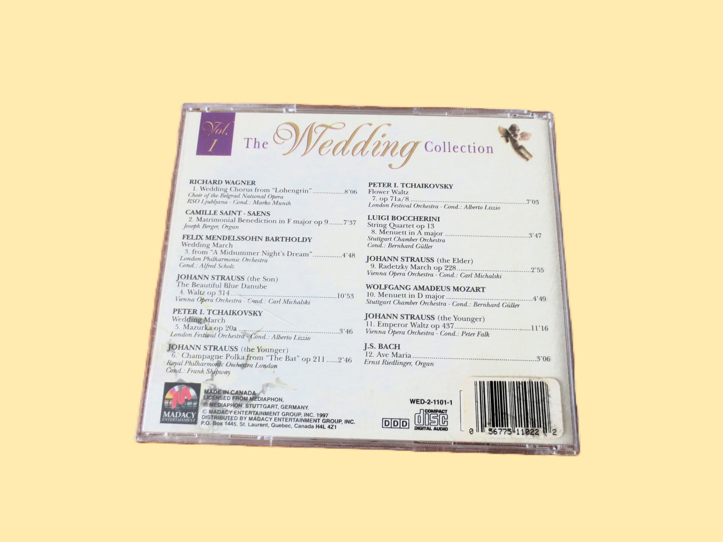 The WEDDING COLLECTION, 1997 Compact Disc, Vintage Cassette