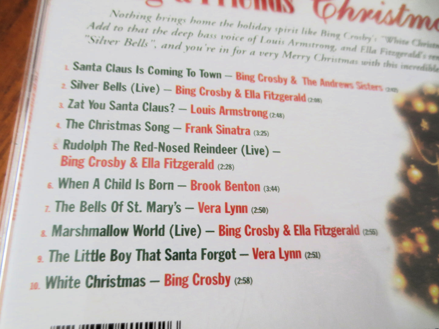 BING CROSBY, White CHRISTMAS, Frank Sinatra, 2004 Compact Disc, Vintage Cd