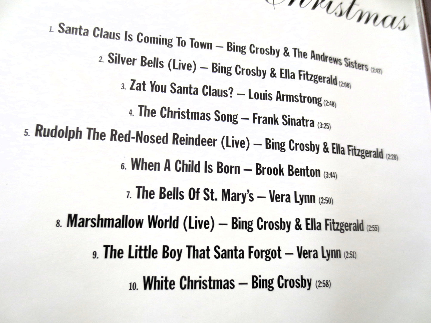 BING CROSBY, White CHRISTMAS, Frank Sinatra, 2004 Compact Disc, Vintage Cd