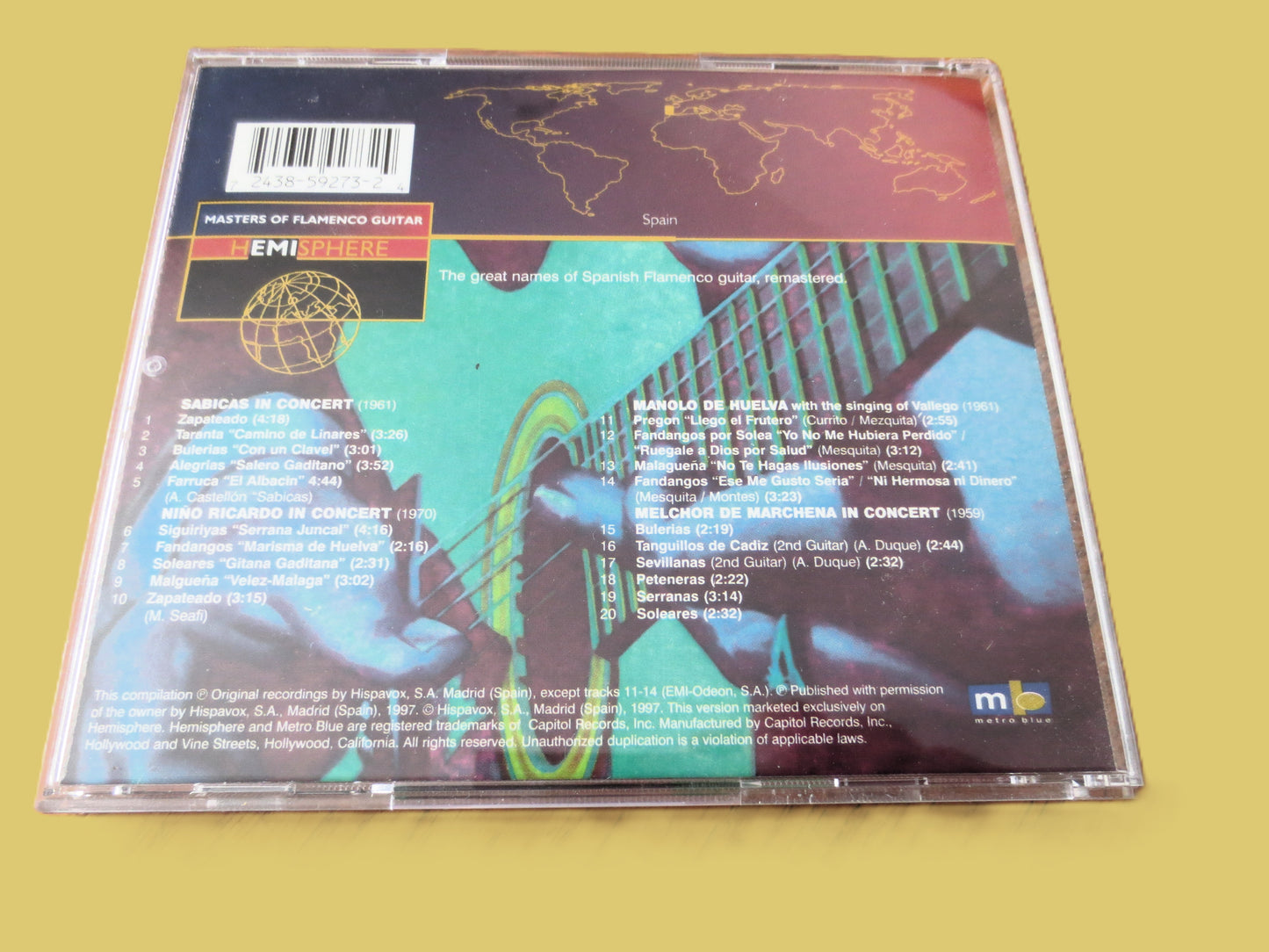 MASTERS of FLAMENCO GUITAR, Flamenco Music, 1997 Compact Disc, Vintage Cd