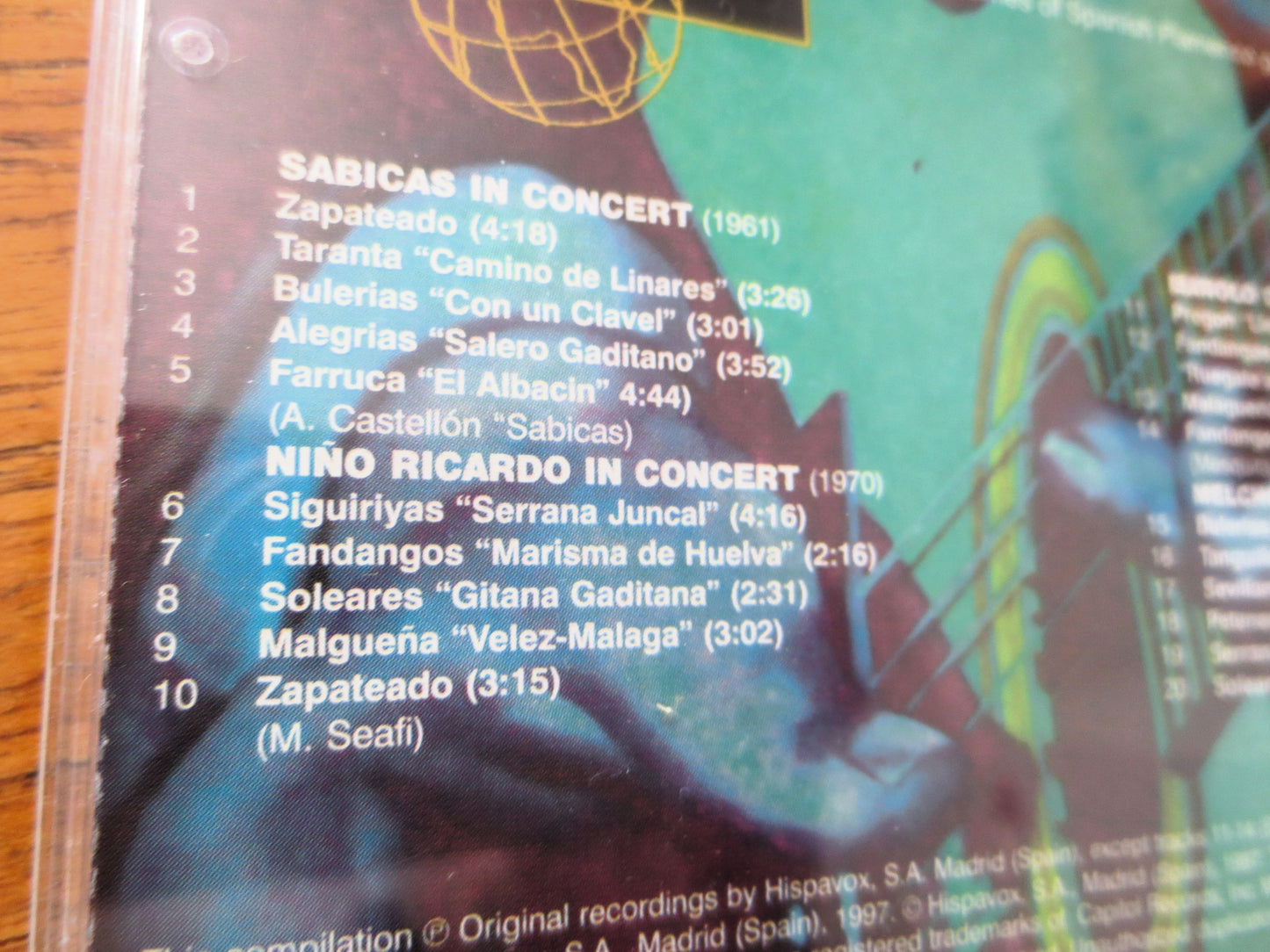 MASTERS of FLAMENCO GUITAR, Flamenco Music, 1997 Compact Disc, Vintage Cd