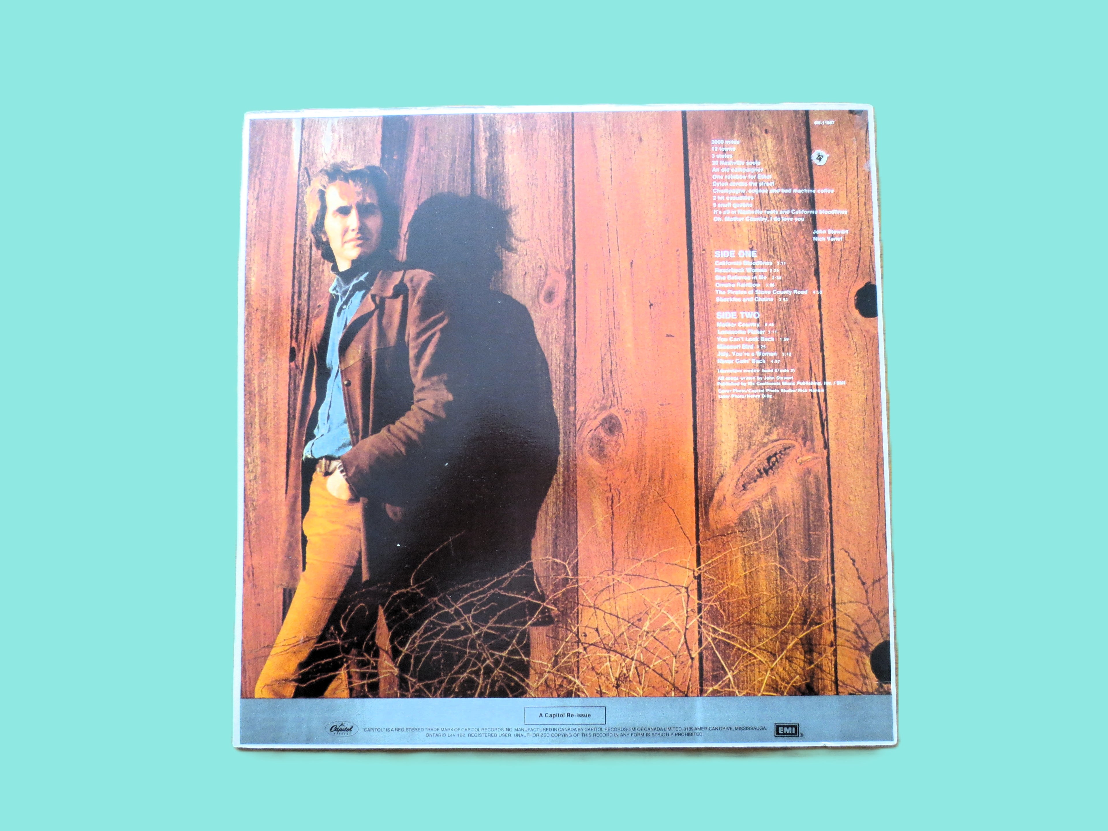 JOHN STEWART, California Bloodlines, Vintage Album, 1987 Record, Vinyl Lp