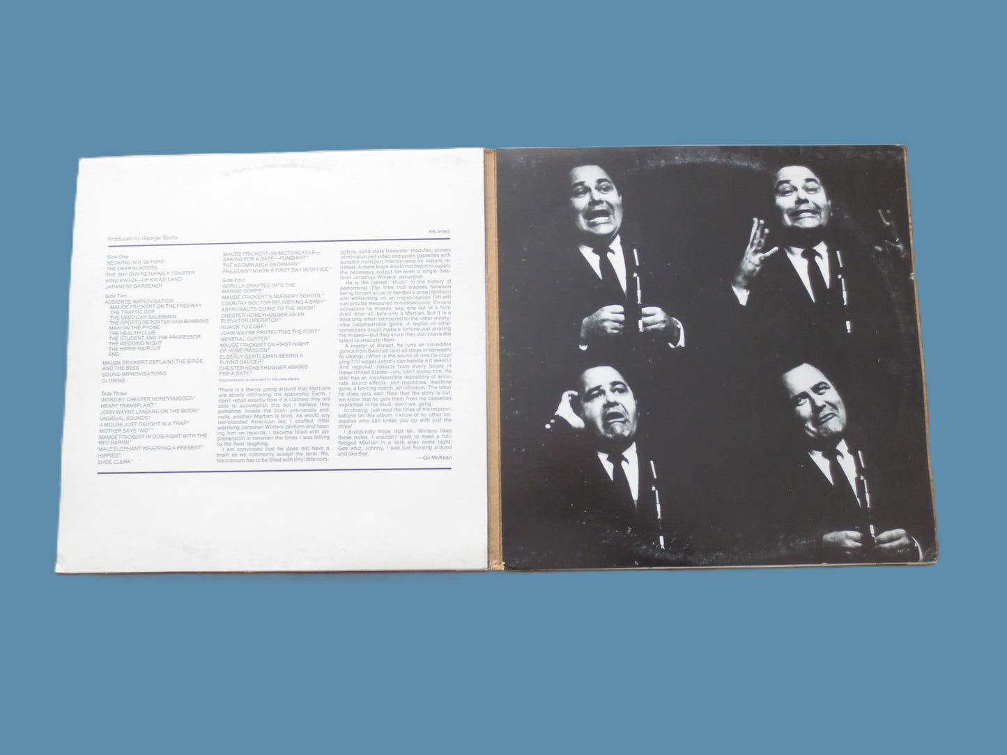 JONATHAN WINTERS, Laugh LIVE, Double Album, 1973 Record, Vinyl Lp