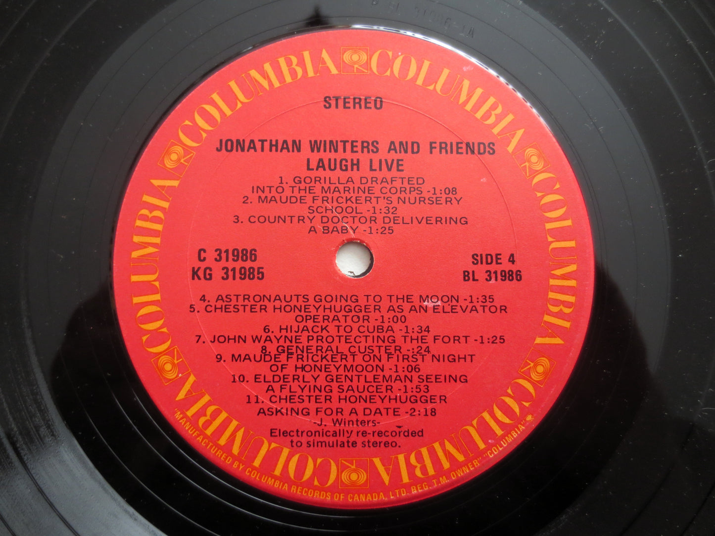 JONATHAN WINTERS, Laugh LIVE, Double Album, 1973 Record, Vinyl Lp