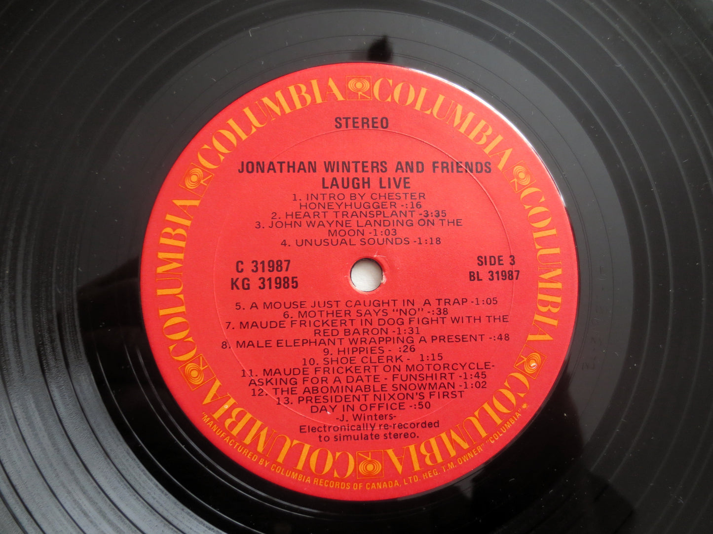 JONATHAN WINTERS, Laugh LIVE, Double Album, 1973 Record, Vinyl Lp