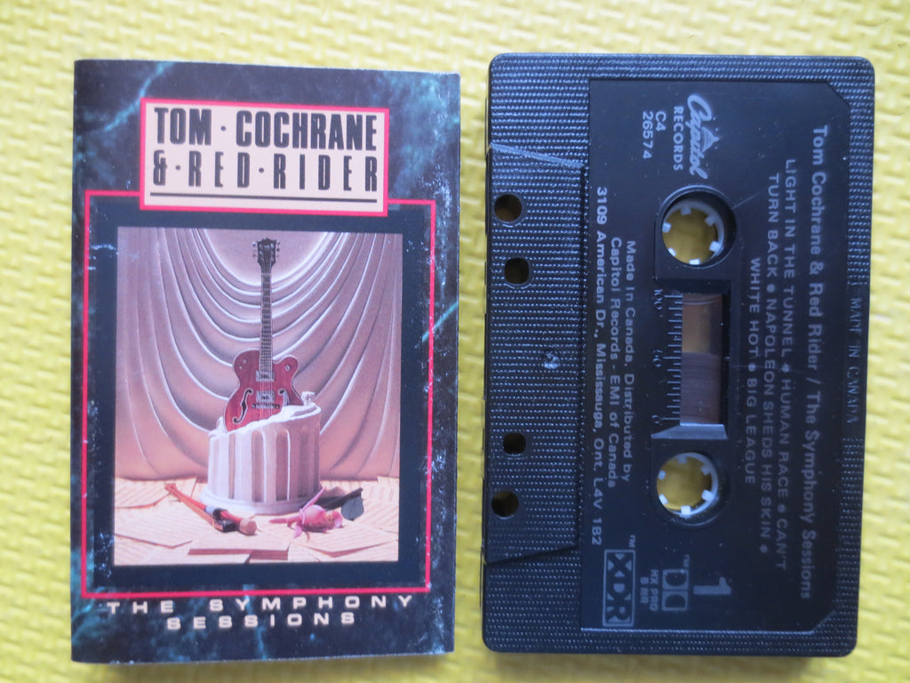 TOM COCHRANE & Red Rider, The Symphony Sessions, 1989 Cassette Tape, Vintage Cassette