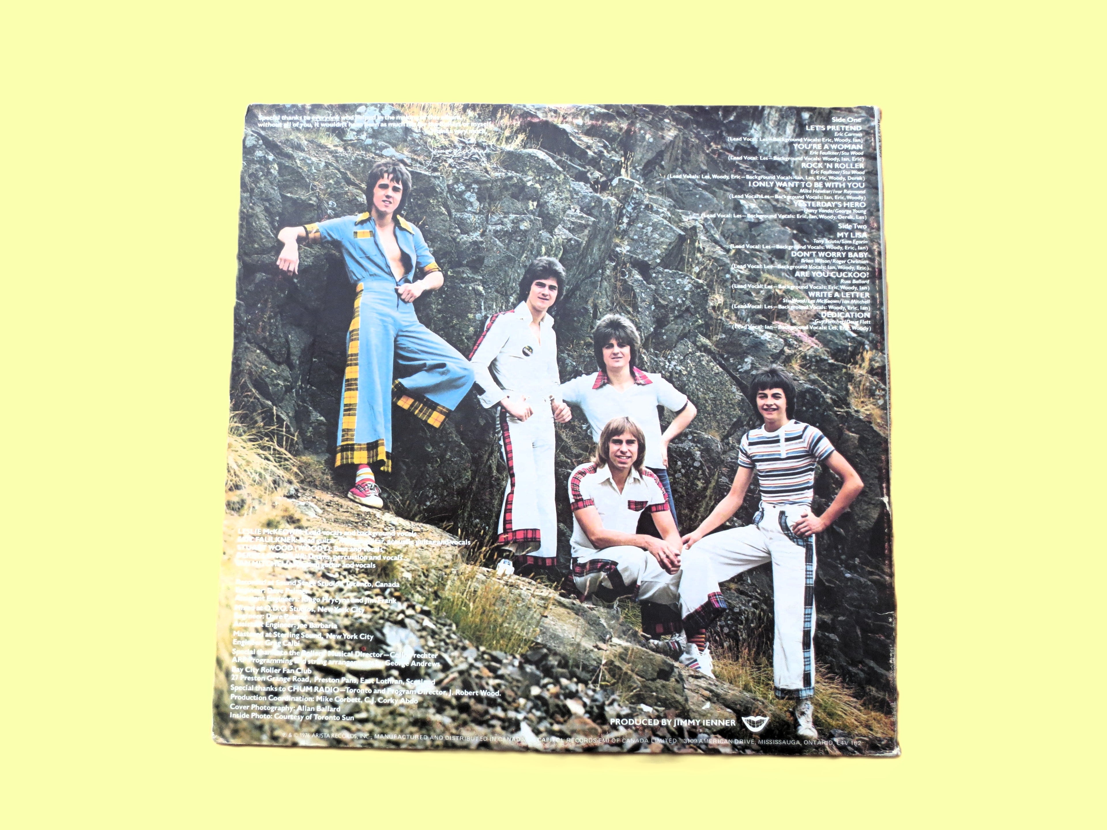 BAY CITY ROLLERS, Dedication, Vintage Album, 1976 Record, Vinyl Lp
