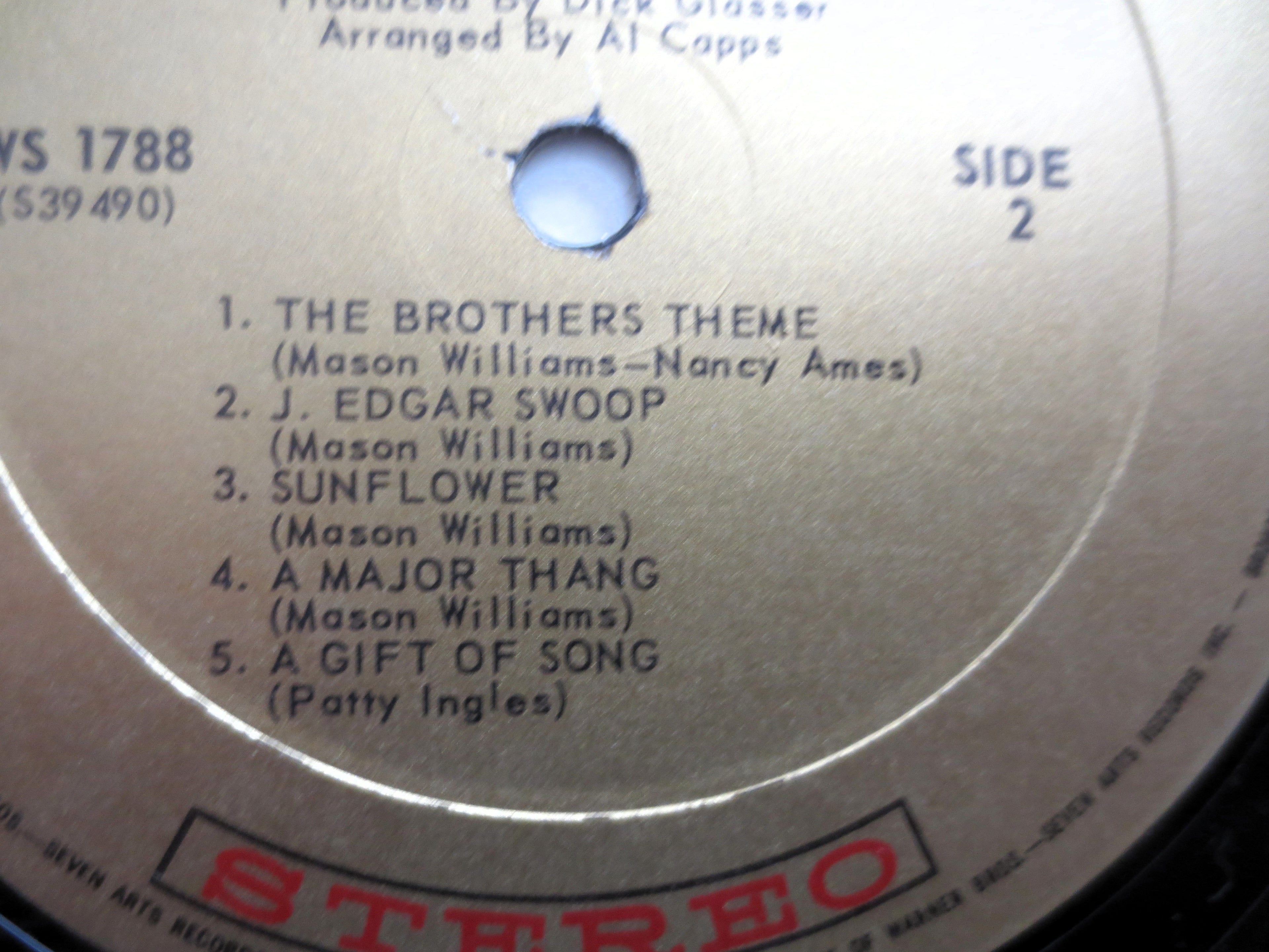 Music By MASON WILLIAMS, Vintage Album, 1969 Record, Vinyl Lp