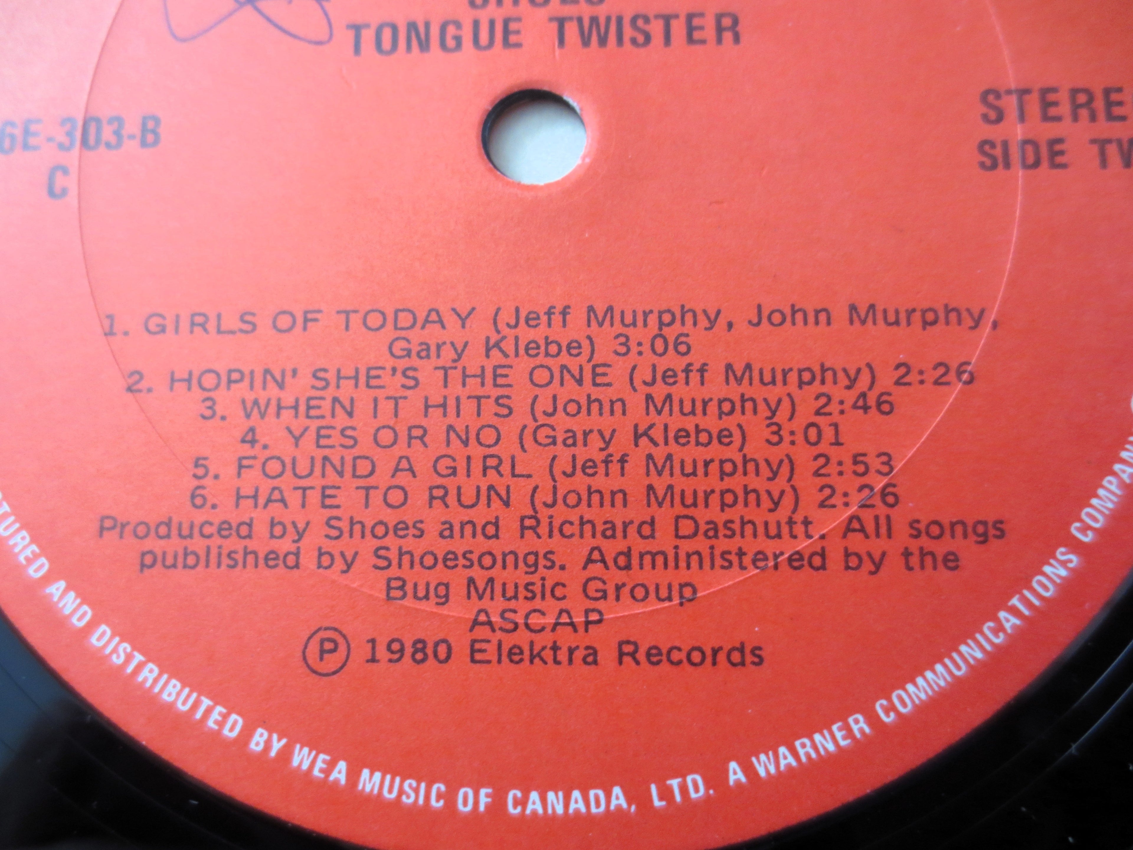 Shoes – Tongue Twister (1981) Vinyl LP