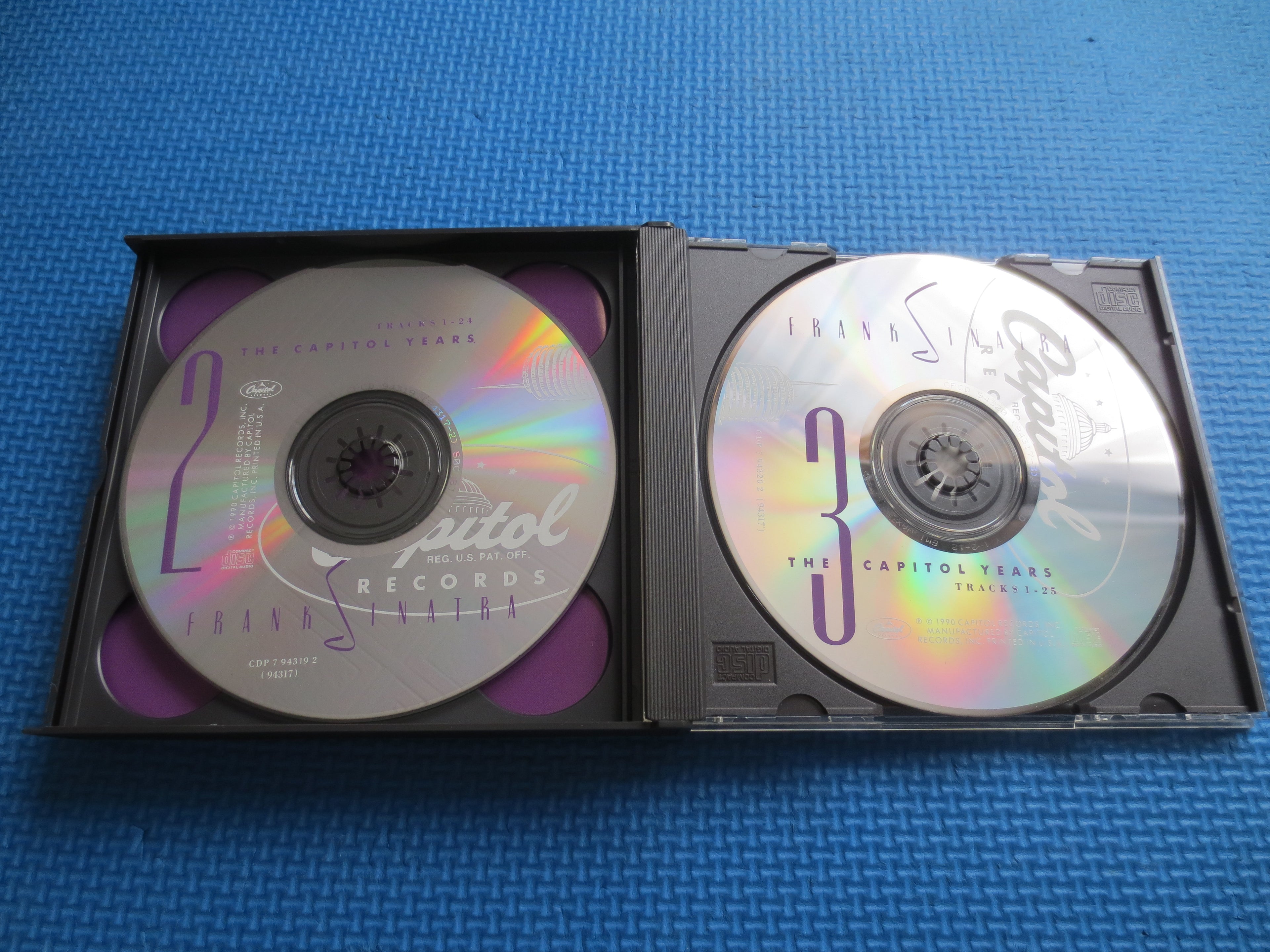 FRANK SINATRA Cd: The Capitol Years, 3 Discs, 1990 Compact Disc, Vintage Cd