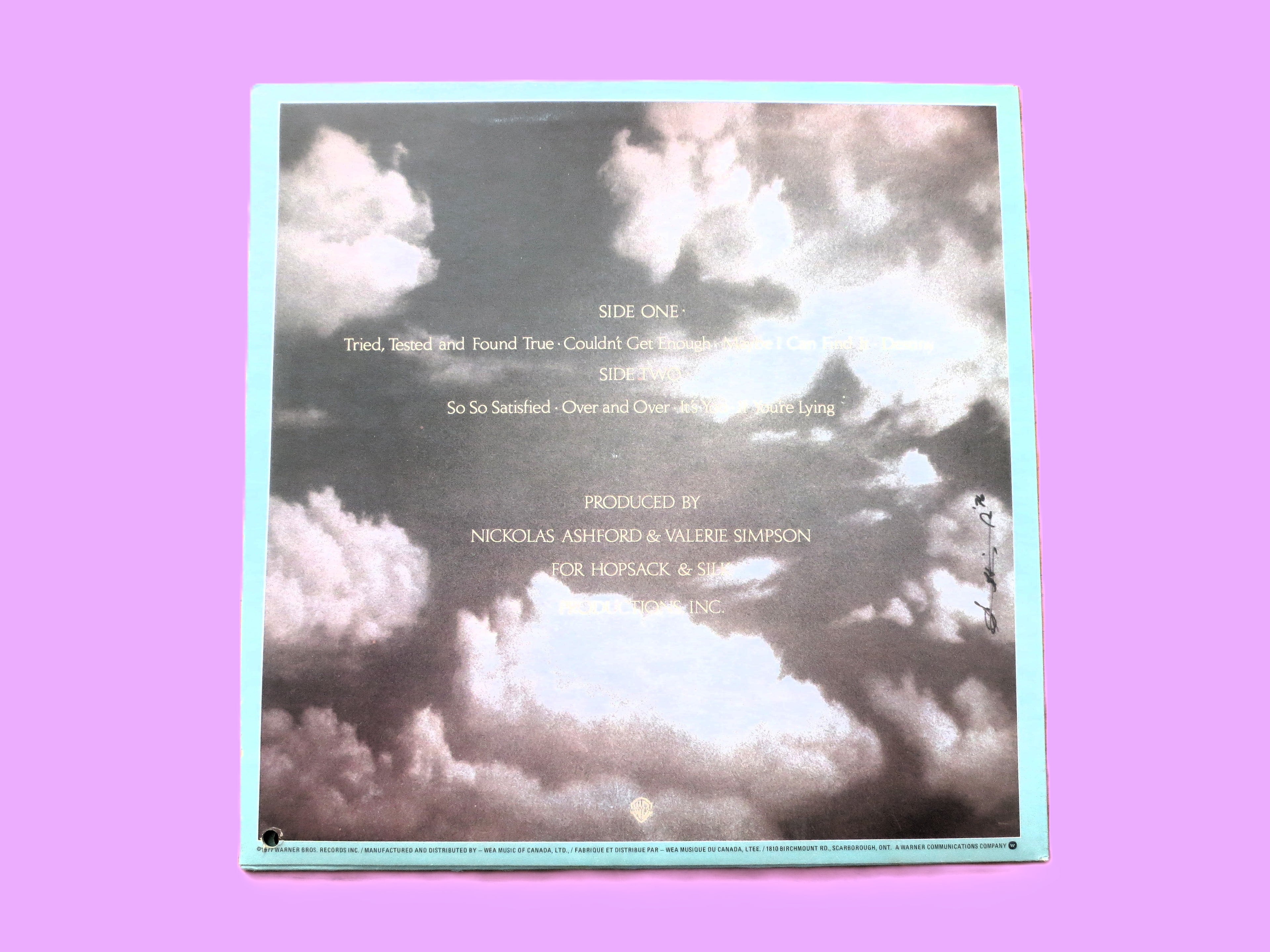 ASHFORD and SIMPSON, So So Satisfied, Vintage Album, 1977 Record, Vinyl Lp