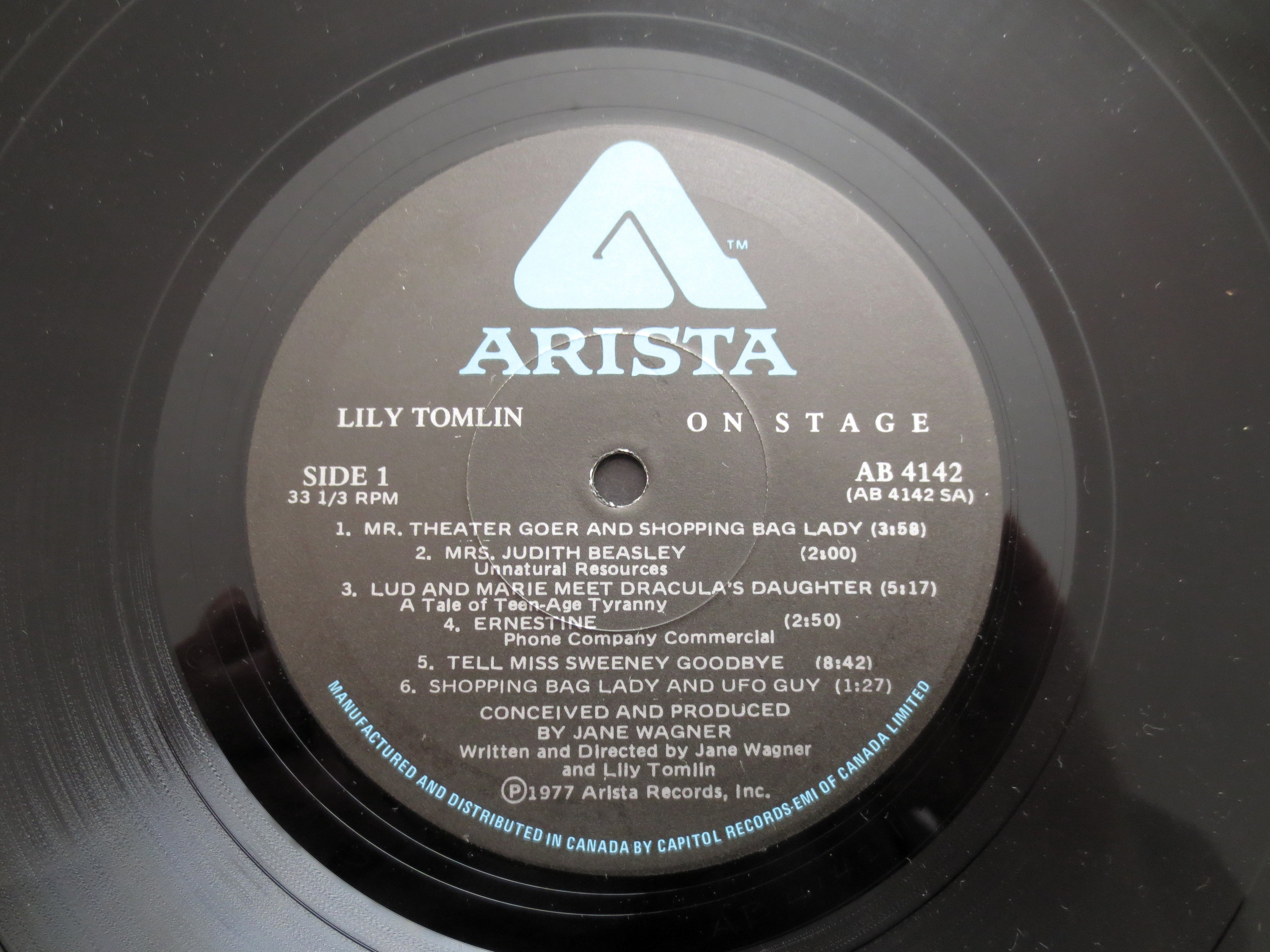 LILY TOMLIN, On STAGE, Vintage Album, 1977 Record, Vinyl Lp