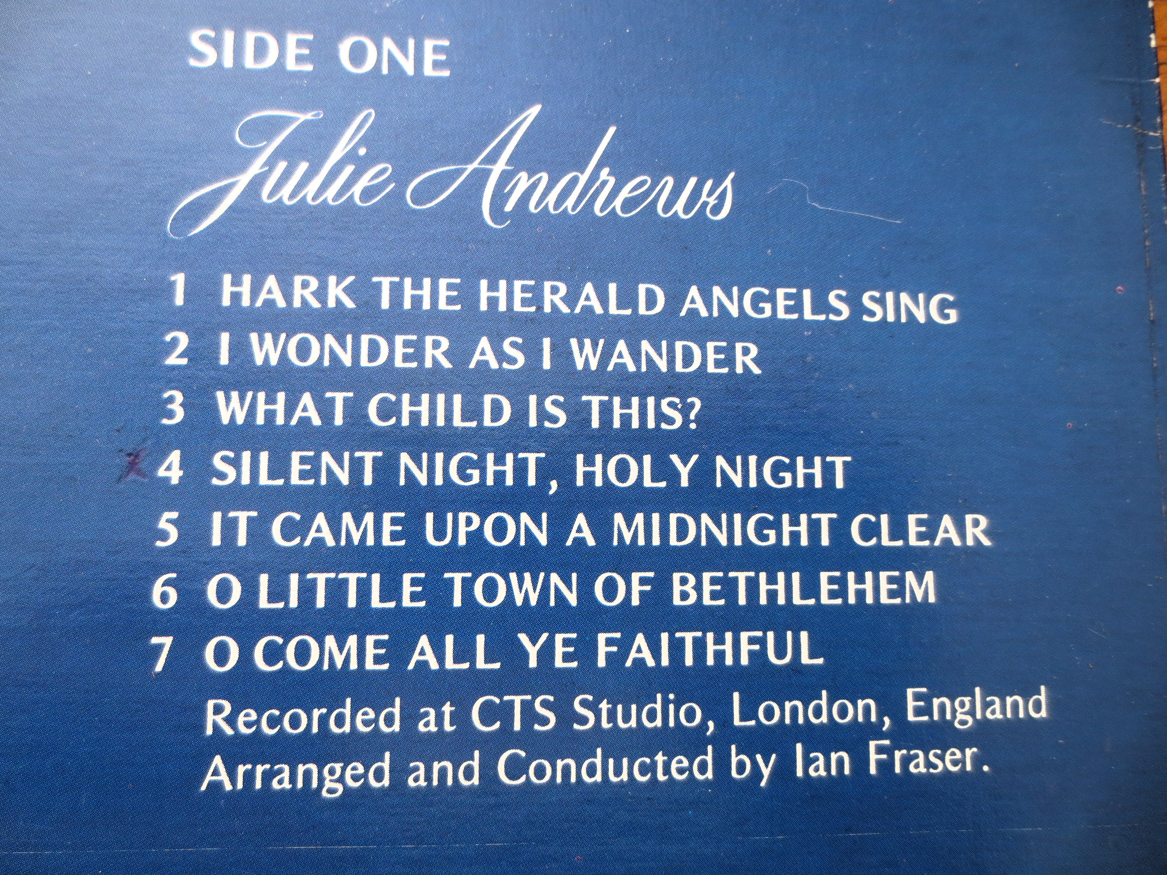 Julie Andrews – The Sound of Christmas (1967) Vinyl LP