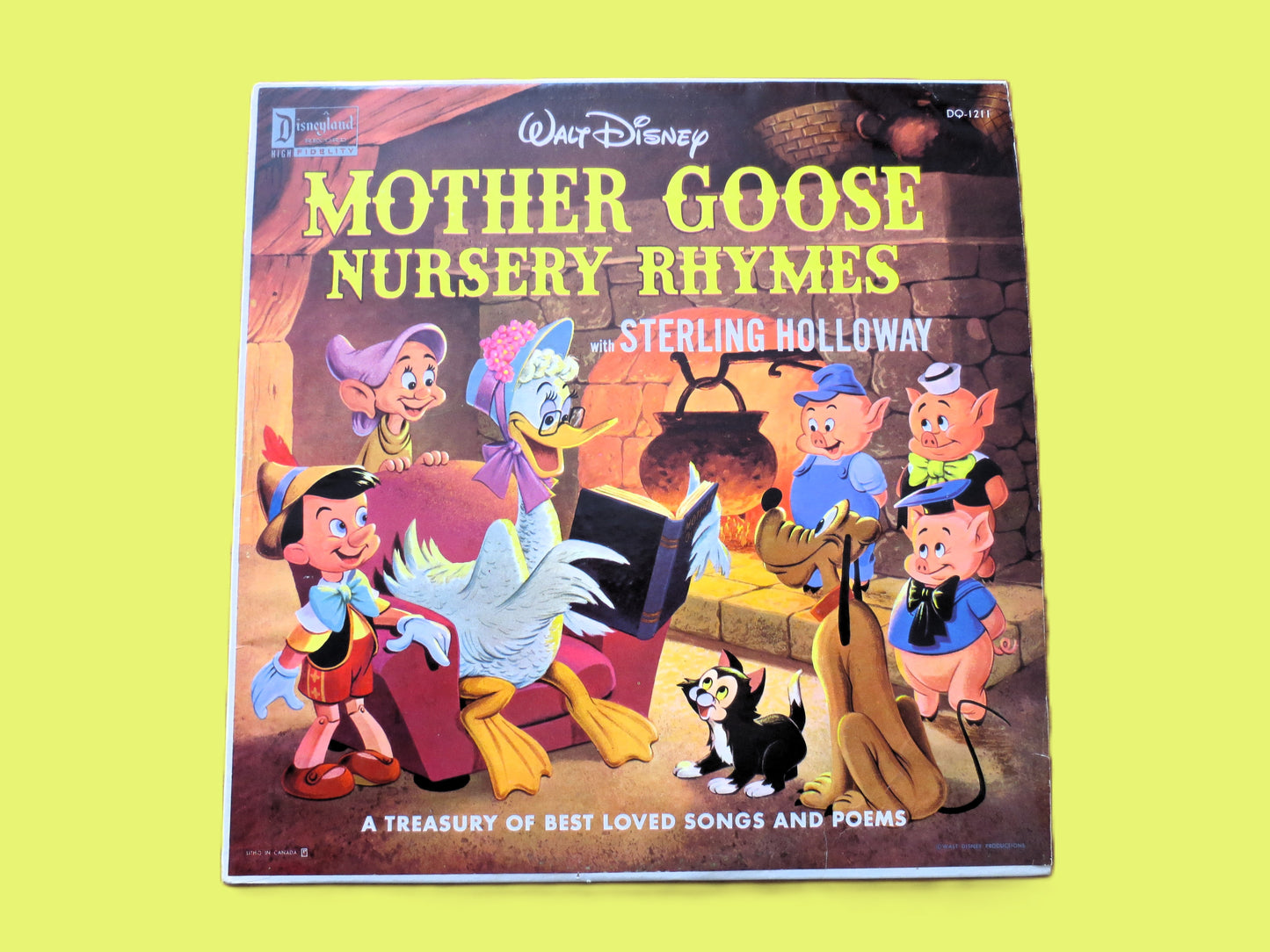 MOTHER GOOSE, Nursery Rhymes, DISNEYLAND Record, 1964 Record, Vinyl Lp