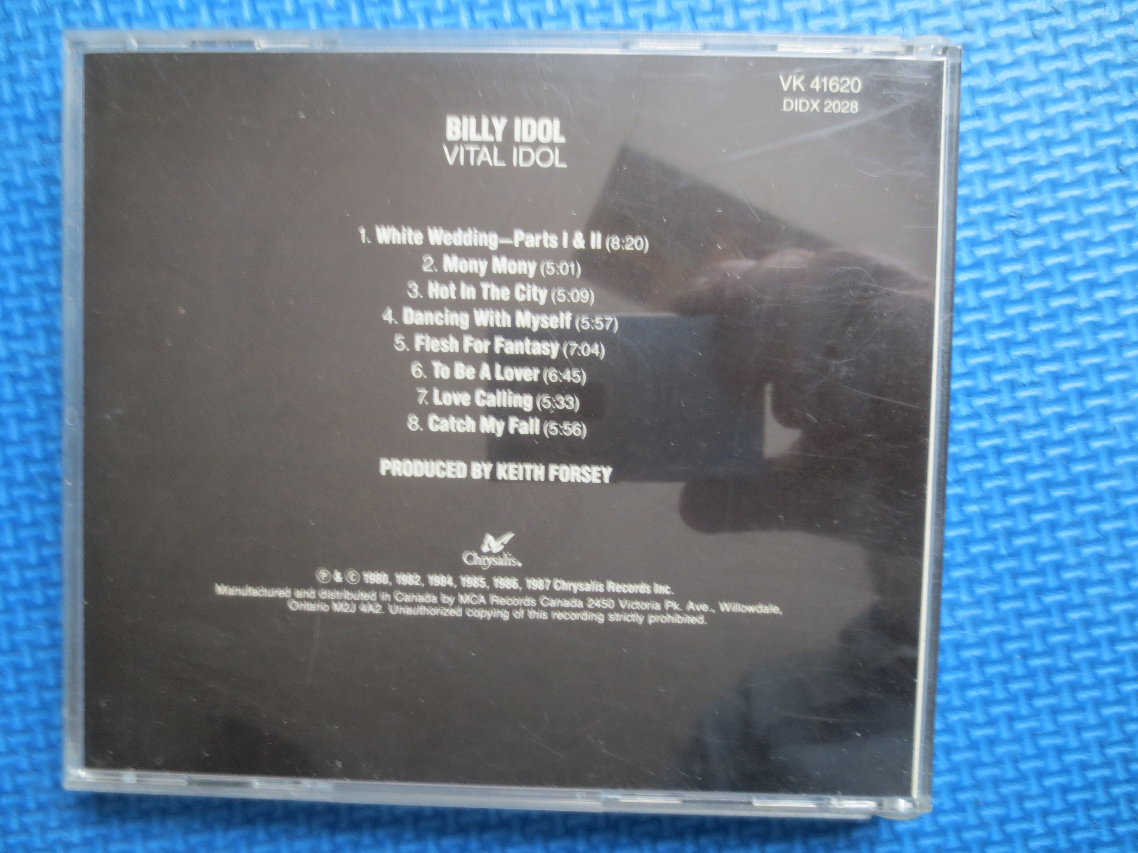 BILLY IDOL, VITAL Idol, Billy Idol Cd, Billy Idol Lp, Music Cd, Rock Music Cd, Pop Cd, Rock, Pop Music Cd, 1987 Compact Disc