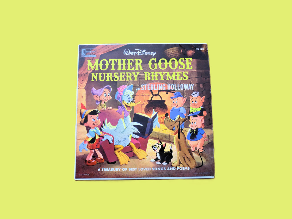 MOTHER GOOSE, Nursery Rhymes, DISNEYLAND Record, 1964 Record, Vinyl Lp
