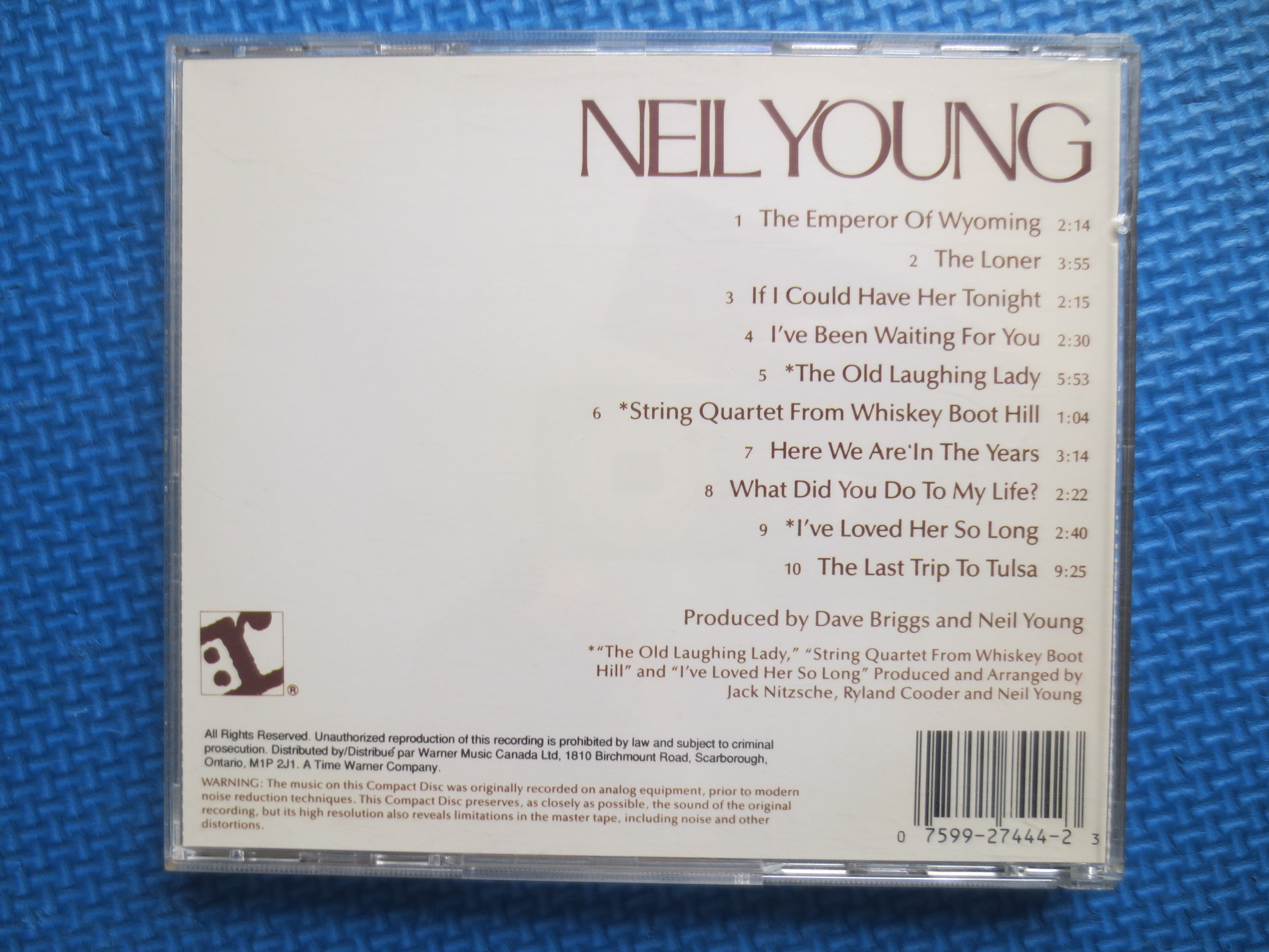 NEIL YOUNG, Reprise Album, Country Music Cd, Vintage Album, Compact Disc