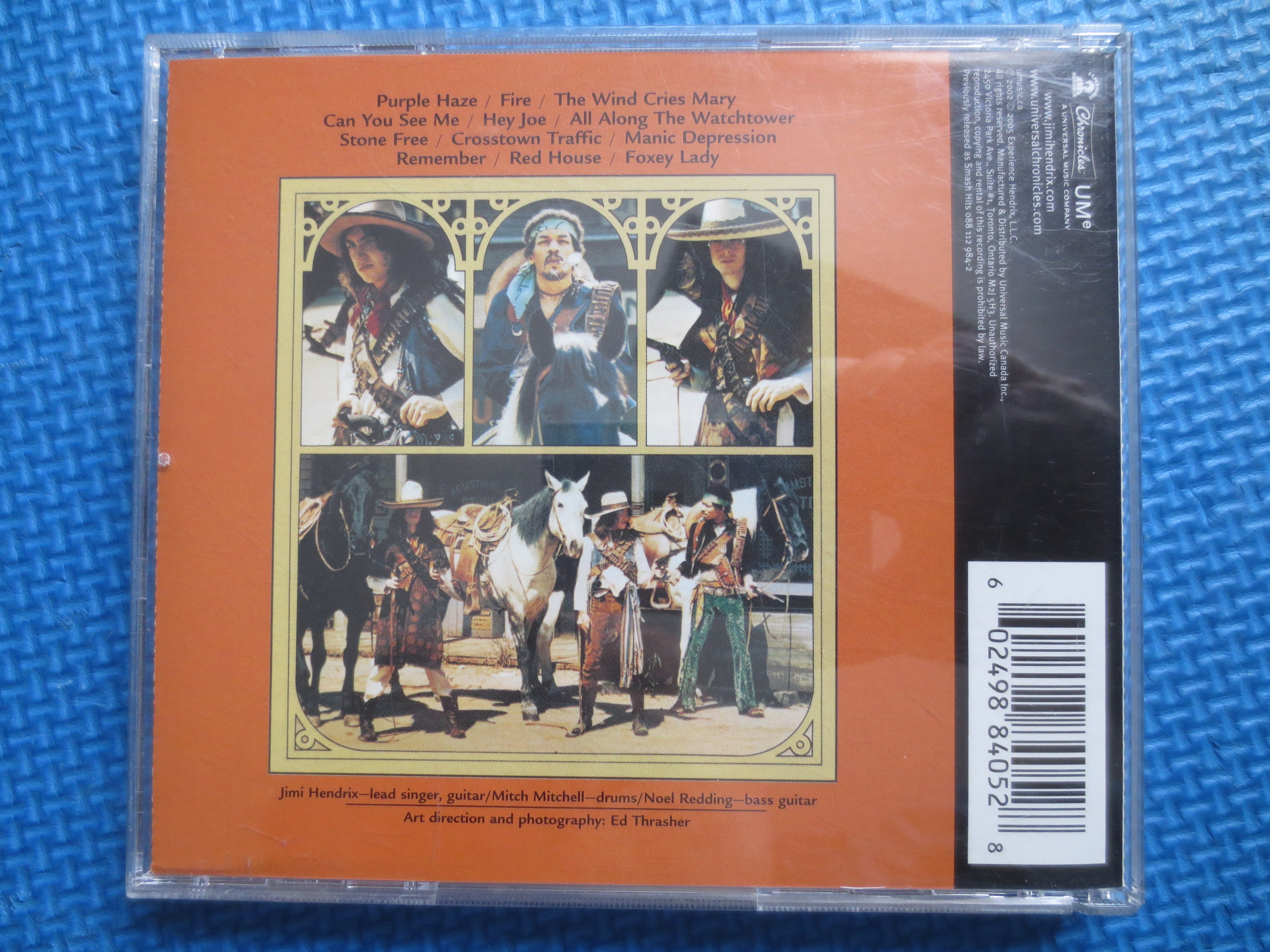 JIMI HENDRIX, Smash HITS, Millennium Collection, 2000 Compact Disc, Vintage Cd