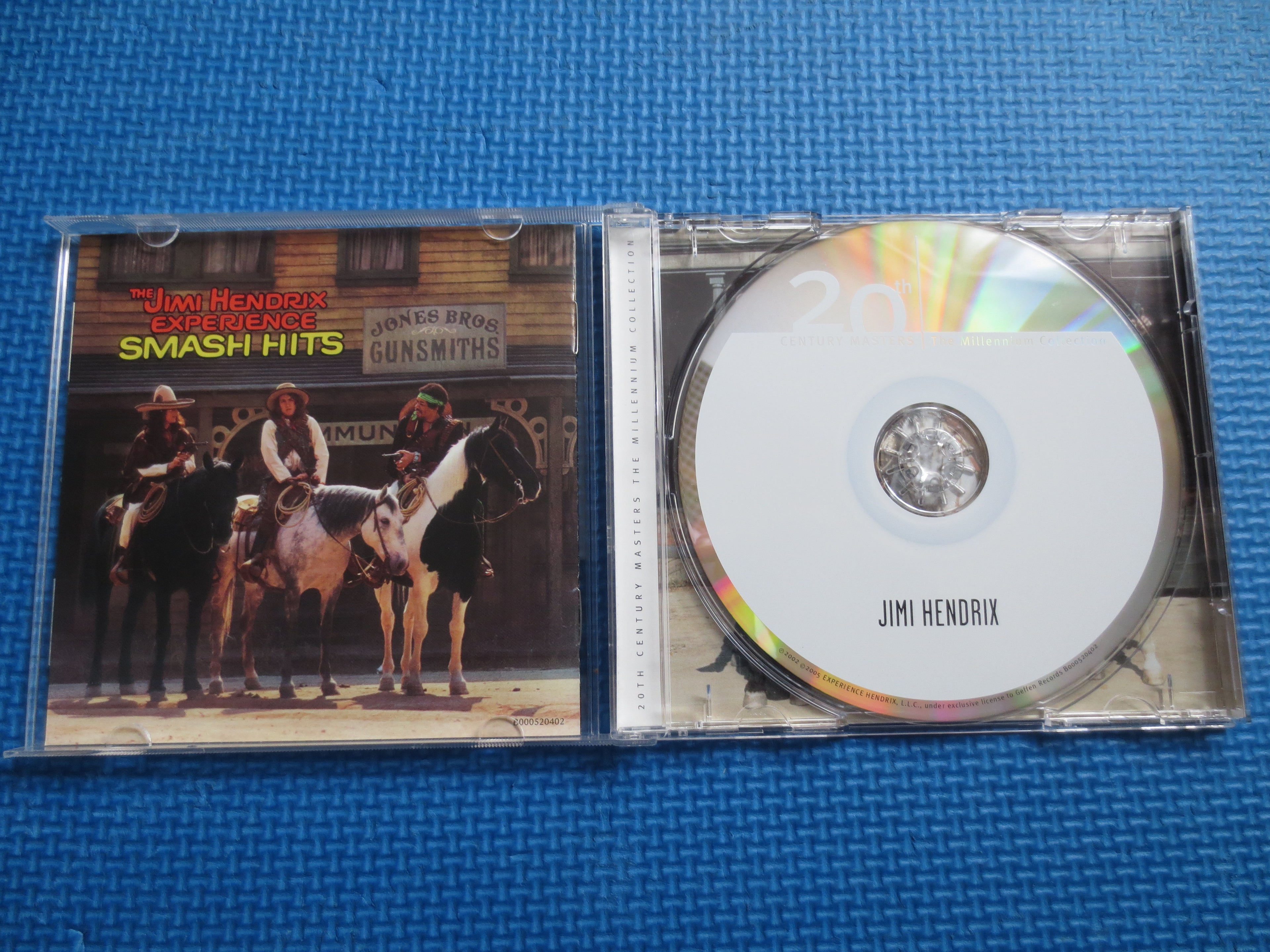 JIMI HENDRIX, Smash HITS, Millennium Collection, 2000 Compact Disc, Vintage Cd