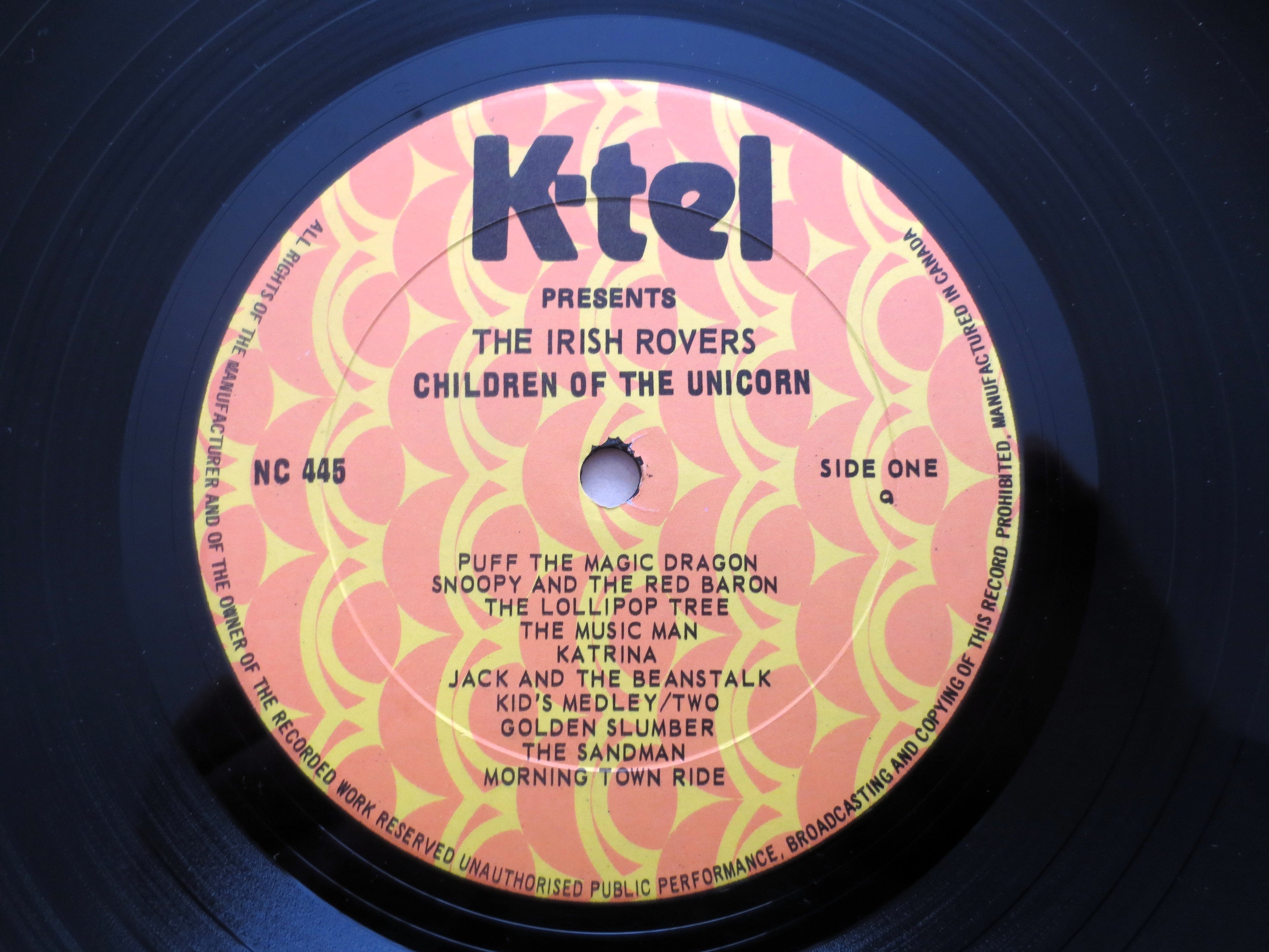The Irish Rovers – Children of the Unicorn (K-Tel, 1976) Vinyl LP